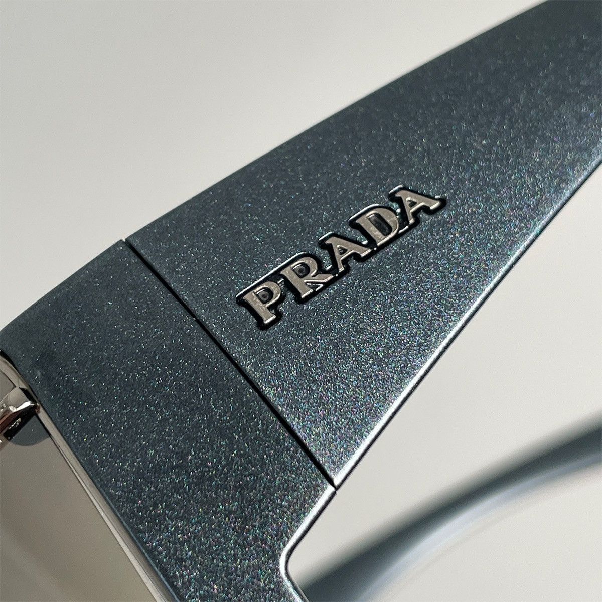 Prada PRADA 80’s Silver Mask Sunglasses Size ONE SIZE - 6 Thumbnail