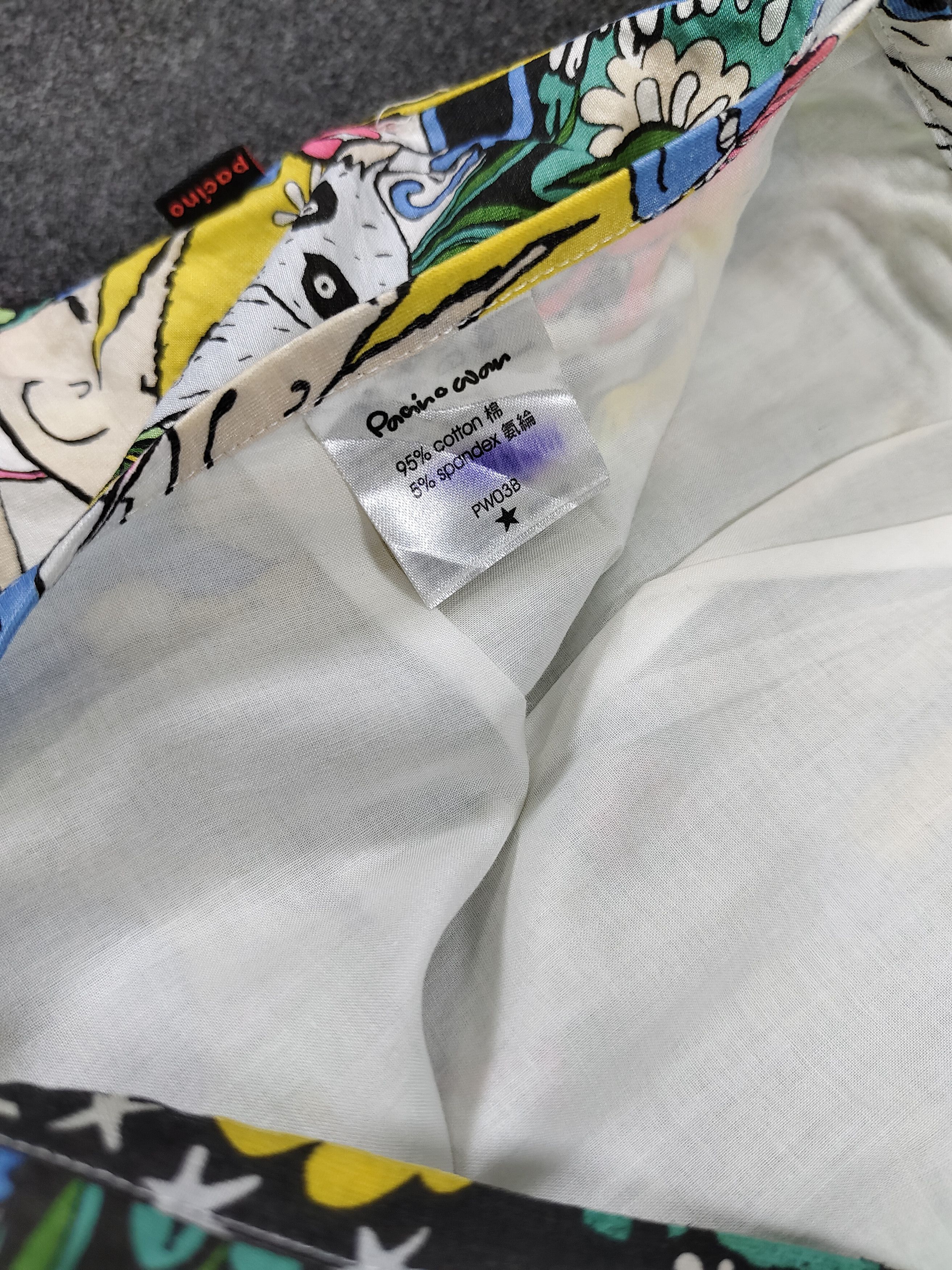 Arts & Science 🔥Pacino Wan AOP Cartoon Graphic Y2K Colorful Skirt Size 29" - 6 Thumbnail