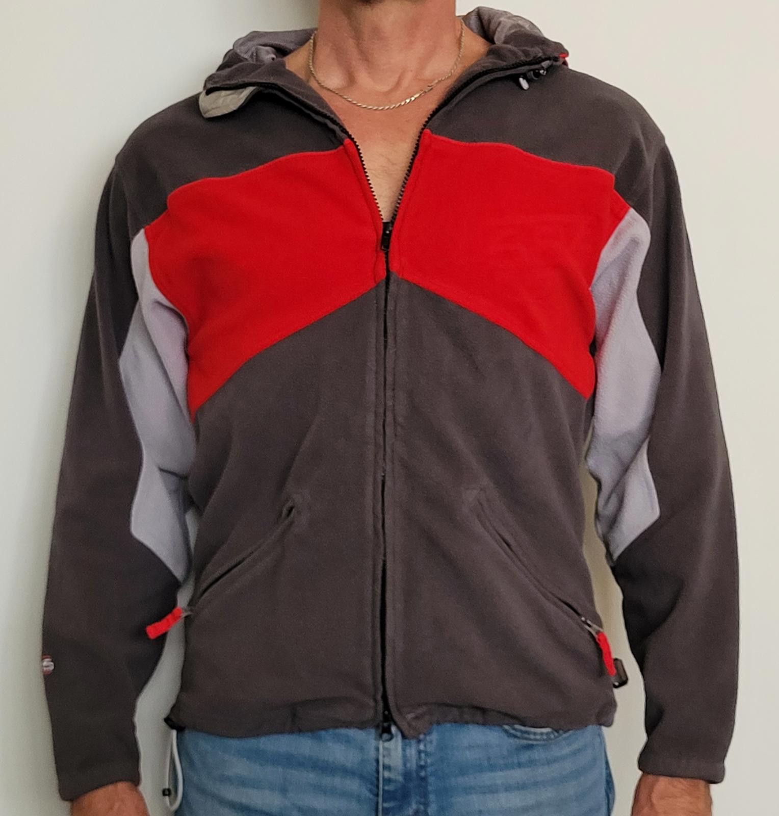 686 686 Enterprises Men’s S Fleece Hooded Zip Jacket Gray & Red Size US S / EU 44-46 / 1 - 1 Thumbnail