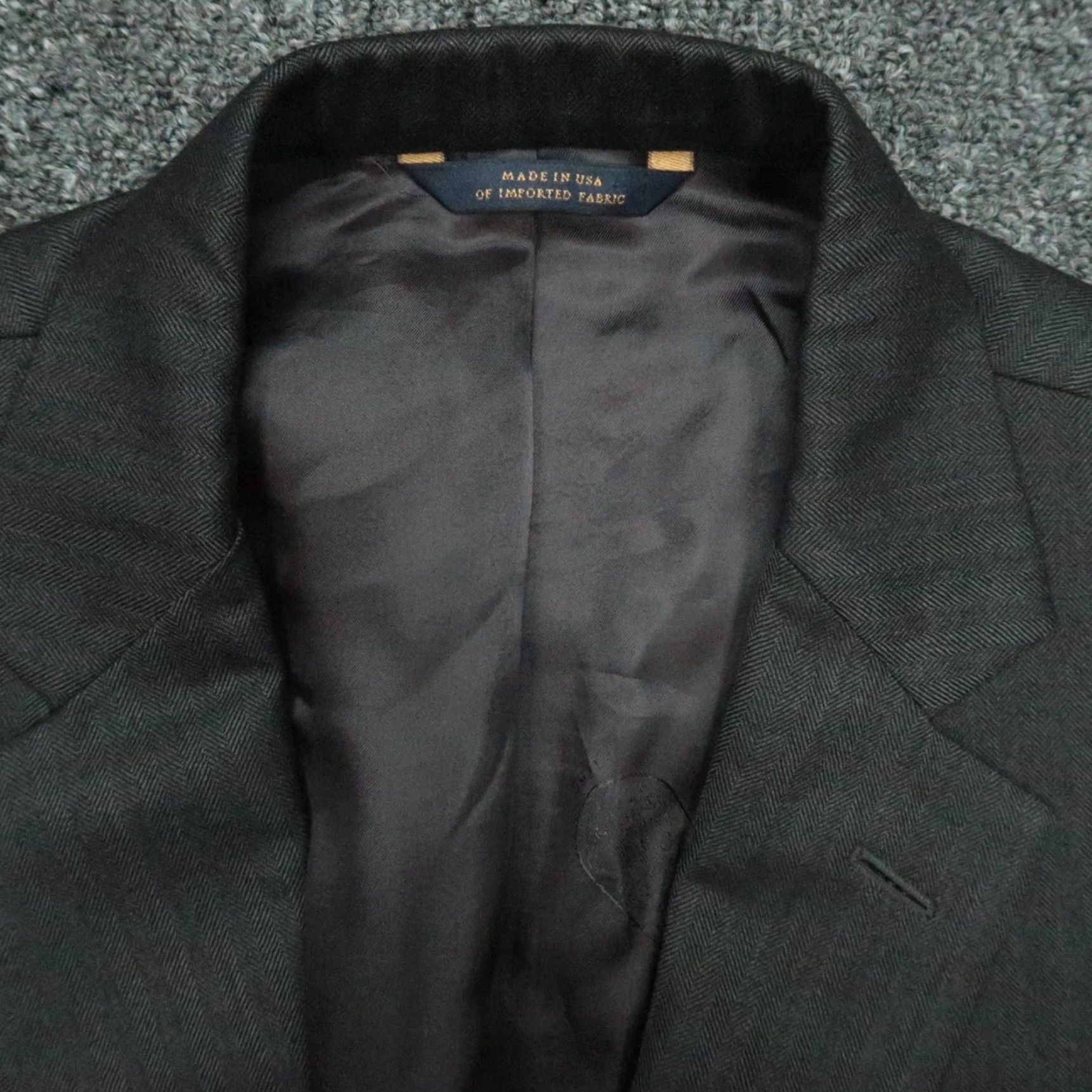 Brooks Brothers Brooks Brothers Blazer Mens 42R Gray Wool 1818 Fitzgerald Saxxon Notch Lapel Single-Breasted 2 Piece Fine Wool Size 42R - 3 Thumbnail