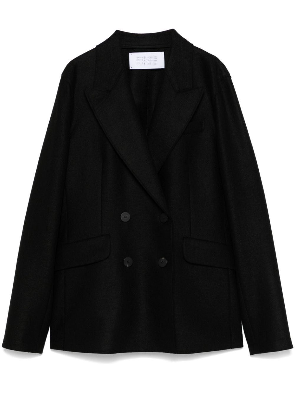 Harris Wharf London WOOL DOUBLE-BREASTED BLAZER Size S / US 4 / IT 40 - 1 Thumbnail