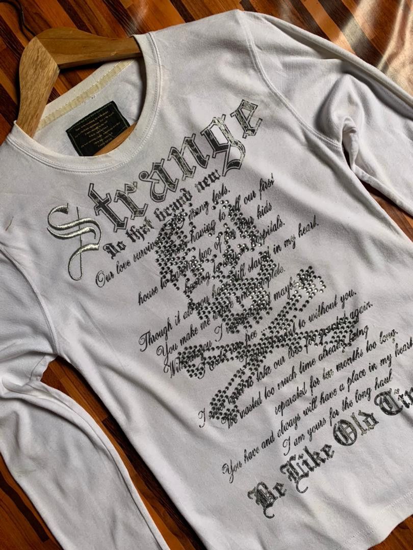 Affliction e31 Strange World Punk Revel Art Quotes Poem Long Sleeves Size US M / EU 48-50 / 2 - 9 Thumbnail