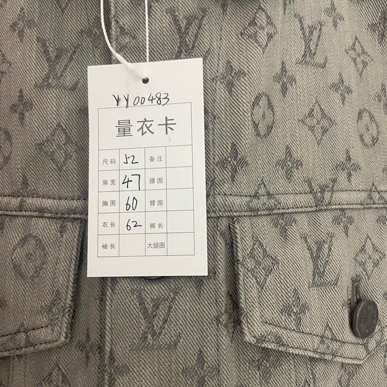 Louis Vuitton Louis Vuitton Grey denim full print jacket 2501-Nextarrow Size US L / EU 52-54 / 3 - 5 Thumbnail