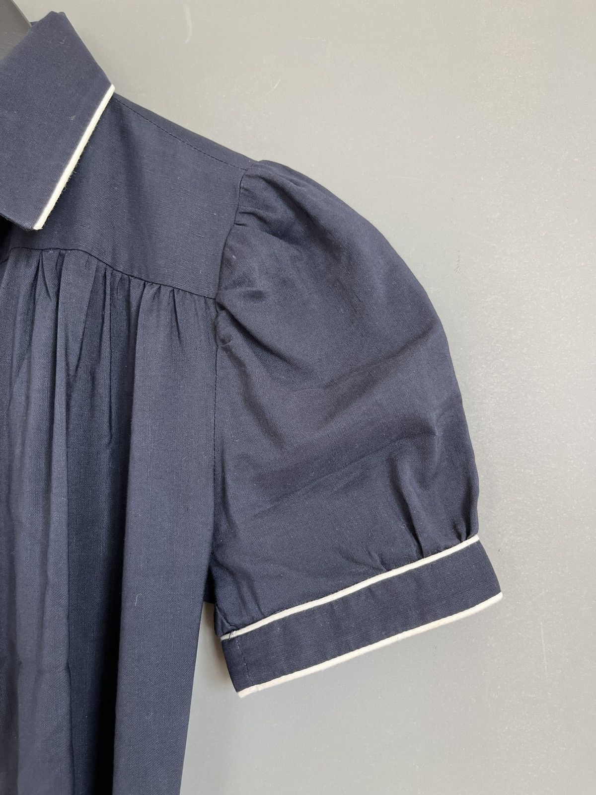 Other Martin Grant Vintage Style PinUp Long Navy Blue Dress Size XS / US 0-2 / IT 36-38 - 9 Thumbnail