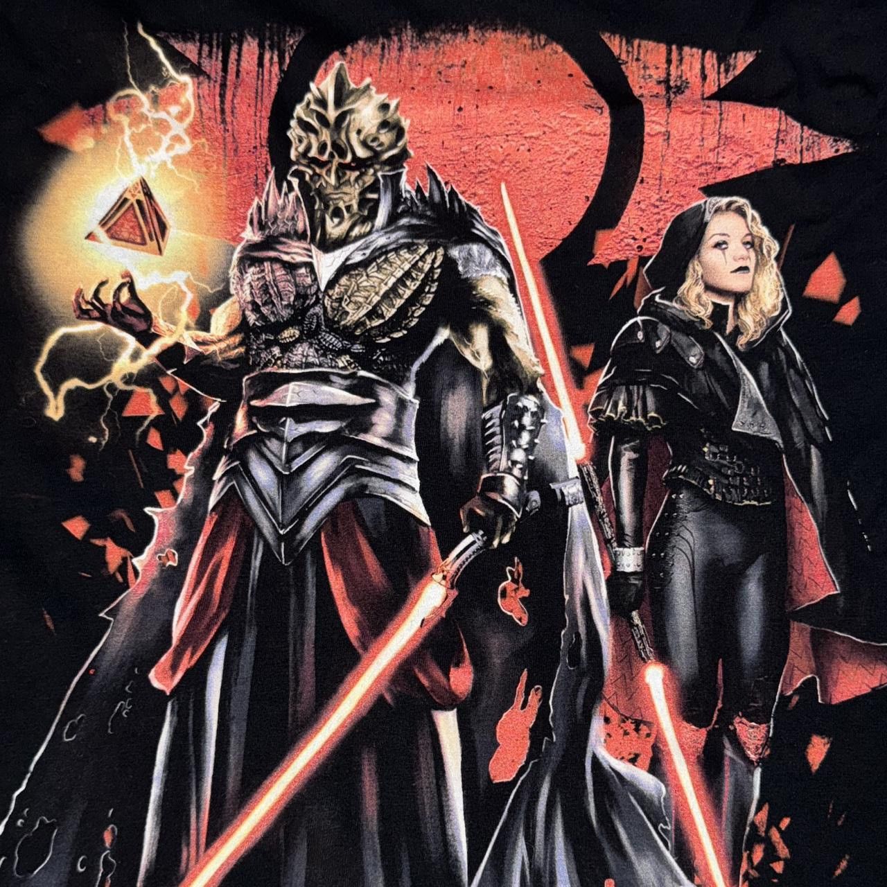 Fruit Of The Loom × Star Wars Rare Y2K StarWars Darth Band Darth Zannah Double Stitched Size US M / EU 48-50 / 2 - 2 Thumbnail