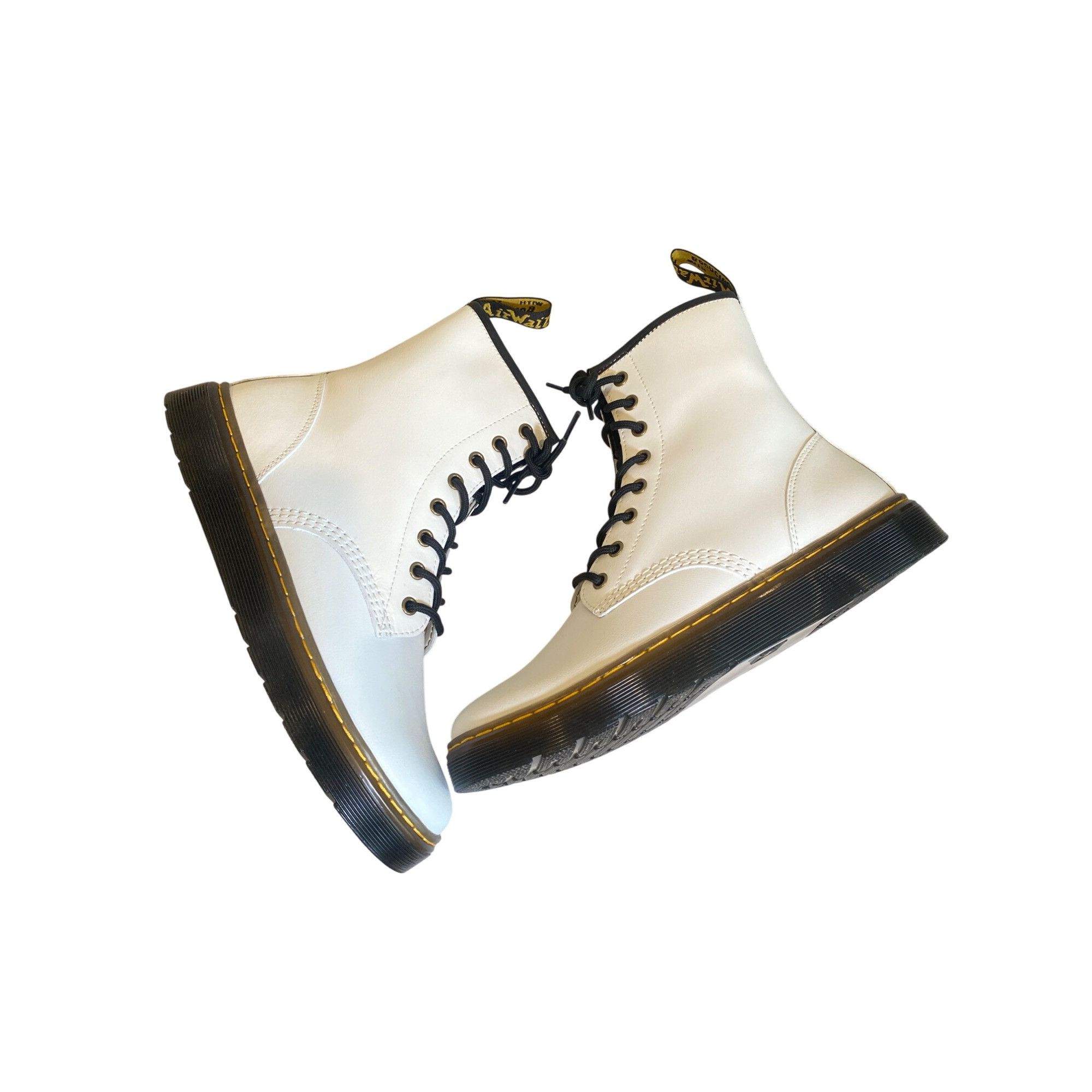 Dr. Martens $170 NEW Dr. Doc Martens Women 10 Zavala Lace Up White Leath Size US 10 / IT 40 - 9 Thumbnail