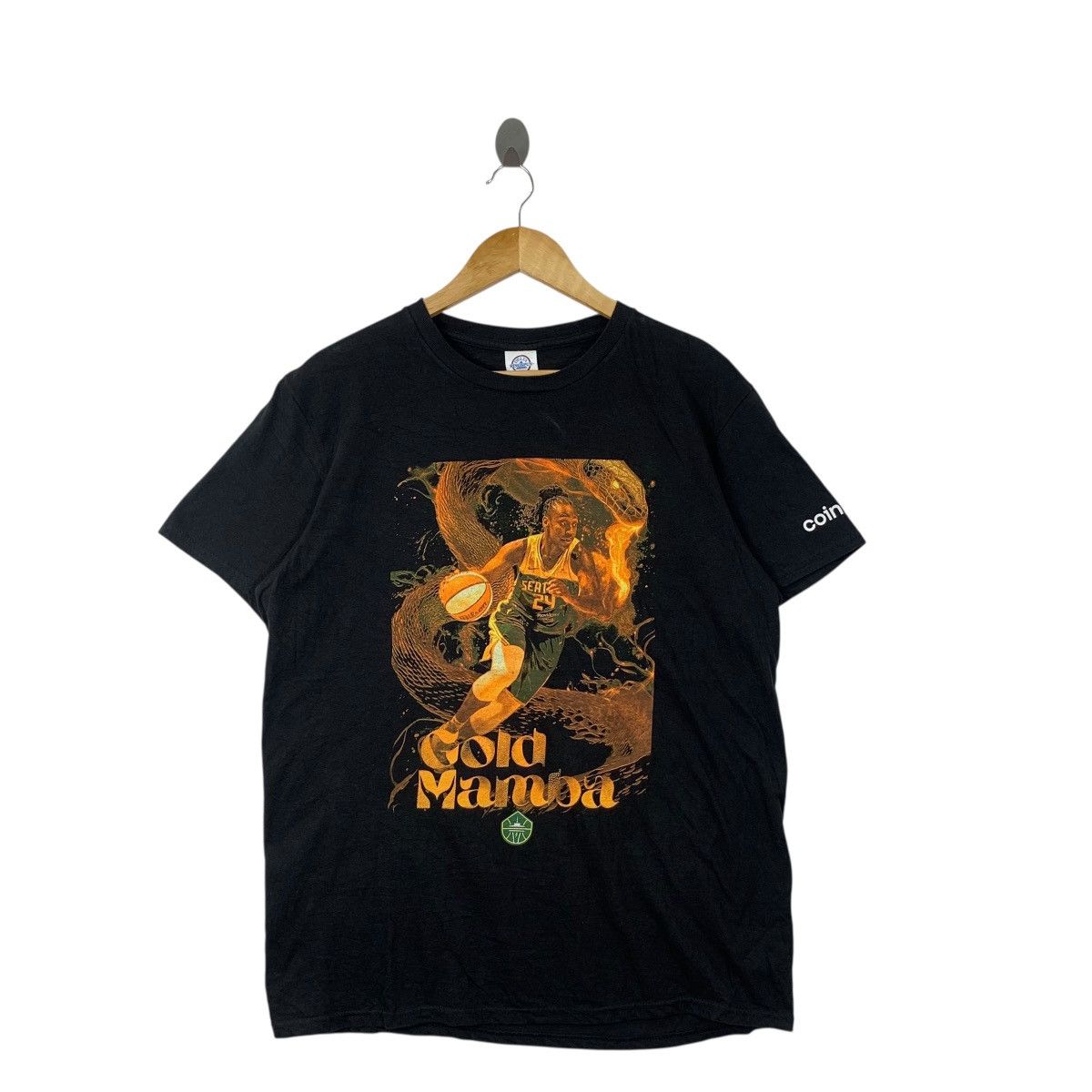 Other SEATTLE STORM JEWELL LOYD Gold Mamba WNBA Tee Shirt Top Size L / US 10 / IT 46 - 3 Thumbnail