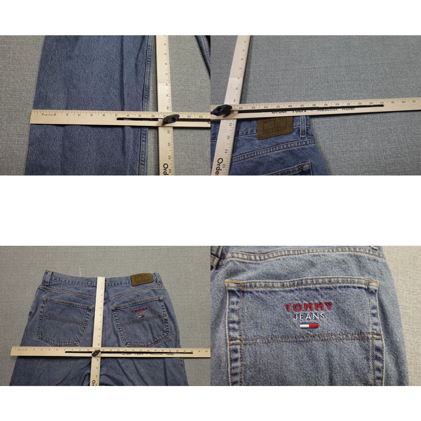 Tommy Hilfiger Tommy Hilfiger Jeans Mens 38x32 Blue Dark Wash Baggy Hip Hop Vintage Style Straight Size US 38 / EU 54 - 8 Thumbnail