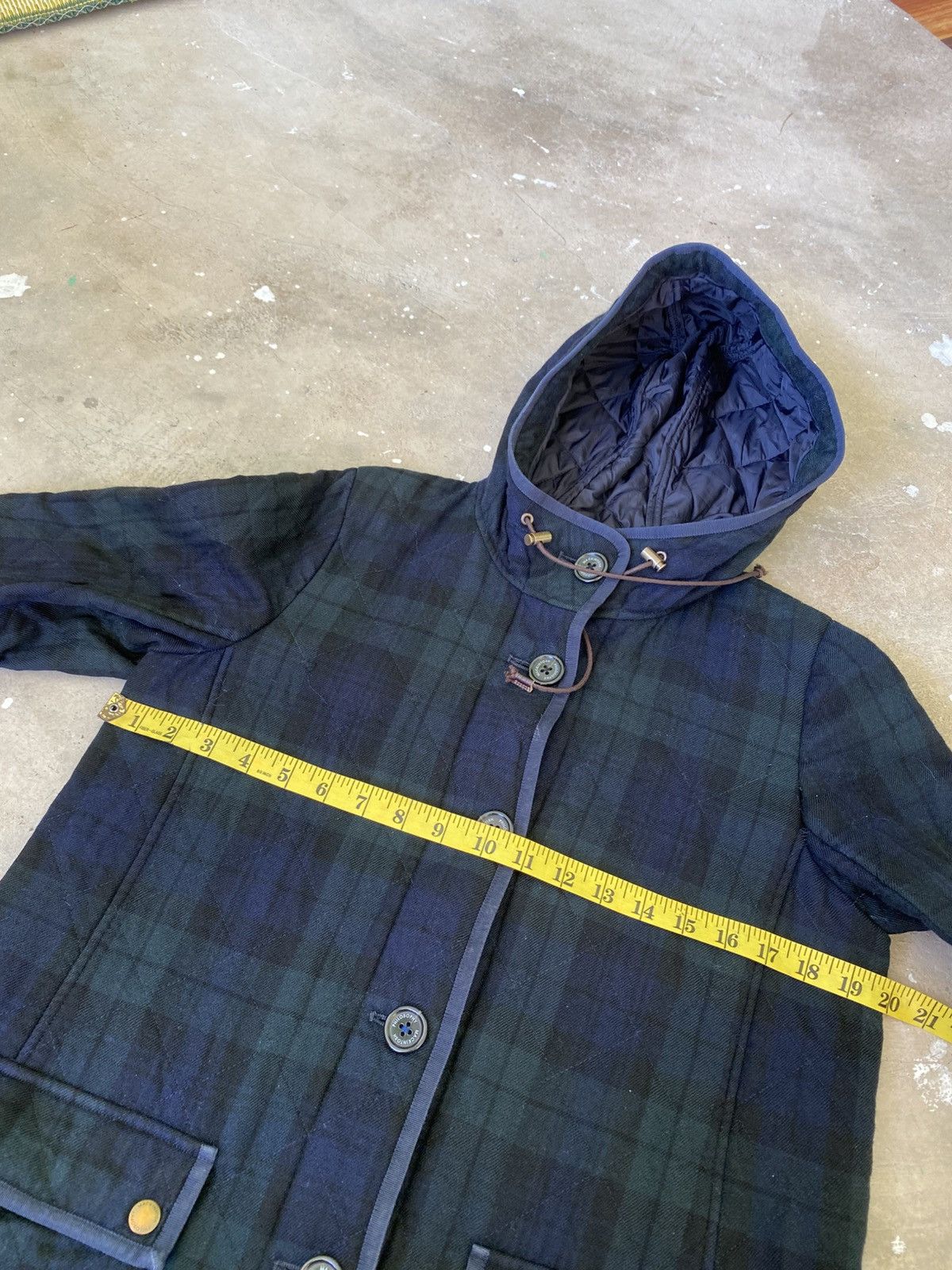 Mackintosh Mackintosh Philosophy Blackwatch Quilted Hood Wool Coat Size S / US 4 / IT 40 - 15 Thumbnail