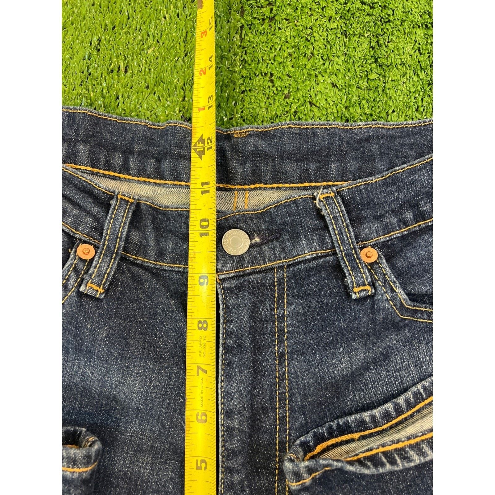 Levi's Levis 541 Athletic Taper Jeans Mens 34x30 Dark Wash Big E Size US 34 / EU 50 - 3 Thumbnail