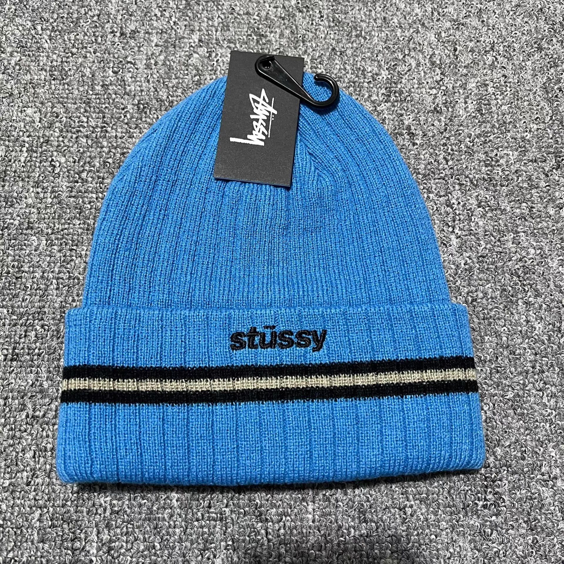 Stussy Stussy Striped Embroidered Logo Knit Beanie Q7 Size ONE SIZE - 4 Thumbnail
