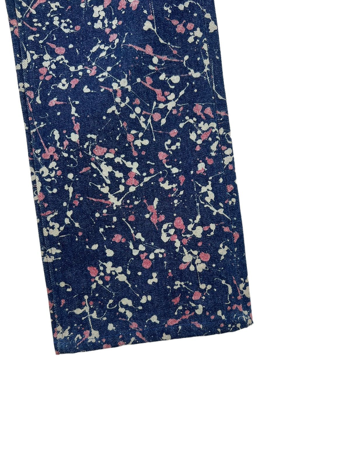 291295=Homme 291295 = HOMME Demolition Splatter Paint Design Crop Jeans Size US 30 / EU 46 - 14 Thumbnail