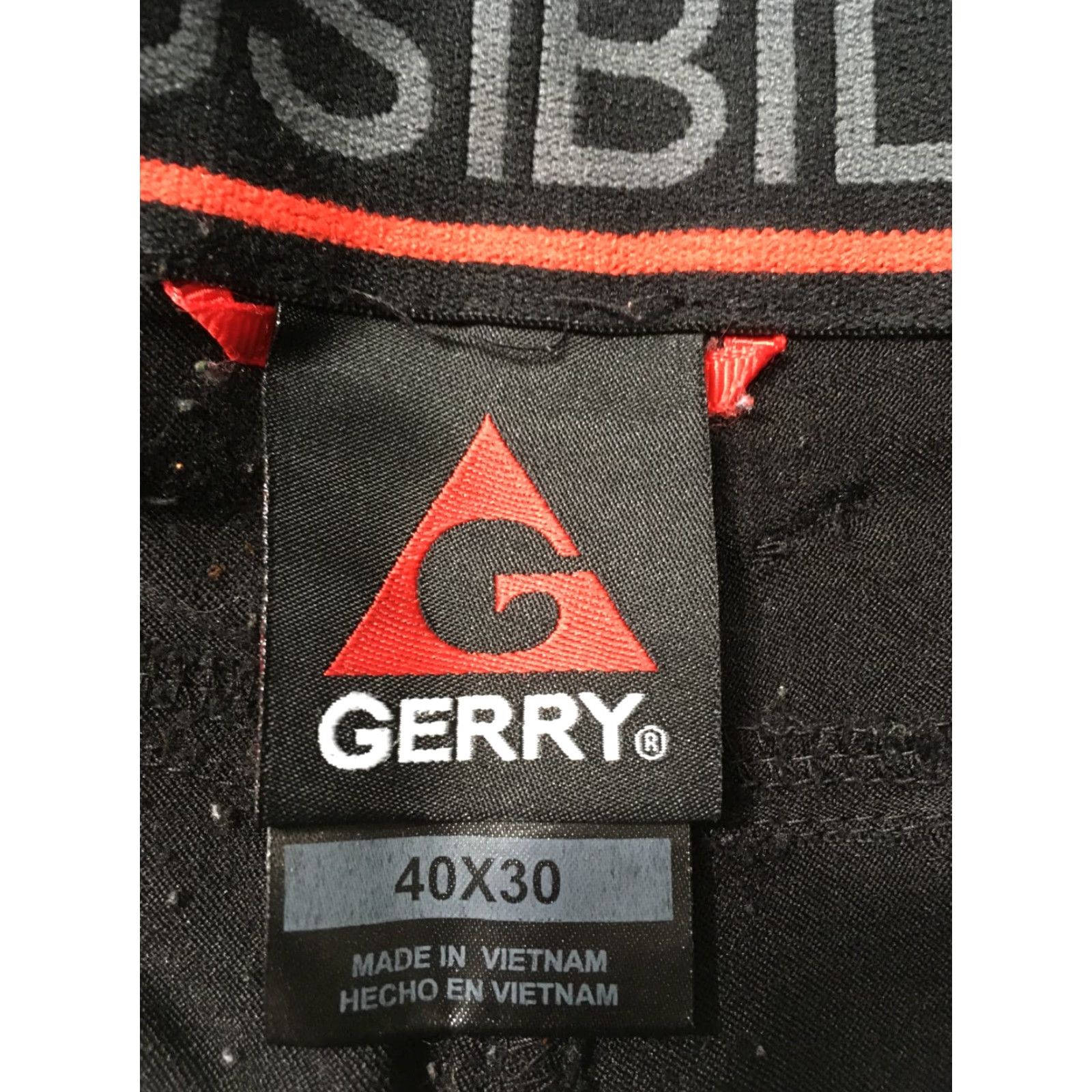 Vintage Gerry Pants Men 40 X 30 Stretch Black Distress Chino Flat Front Regular Straight Size US 40 / EU 56 - 7 Thumbnail
