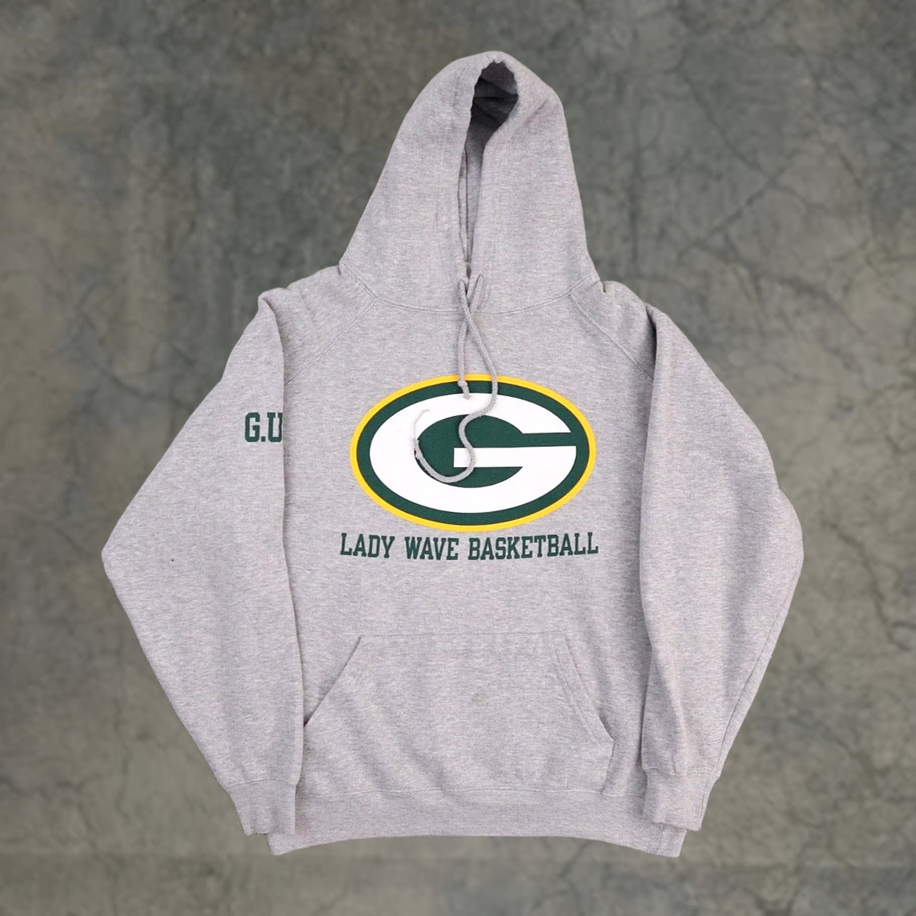 Vintage VINTAGE Women's Green Bay Packers Hoodie Gray Long Sleeve Medium Sports Size M / US 6-8 / IT 42-44 - 1 Thumbnail