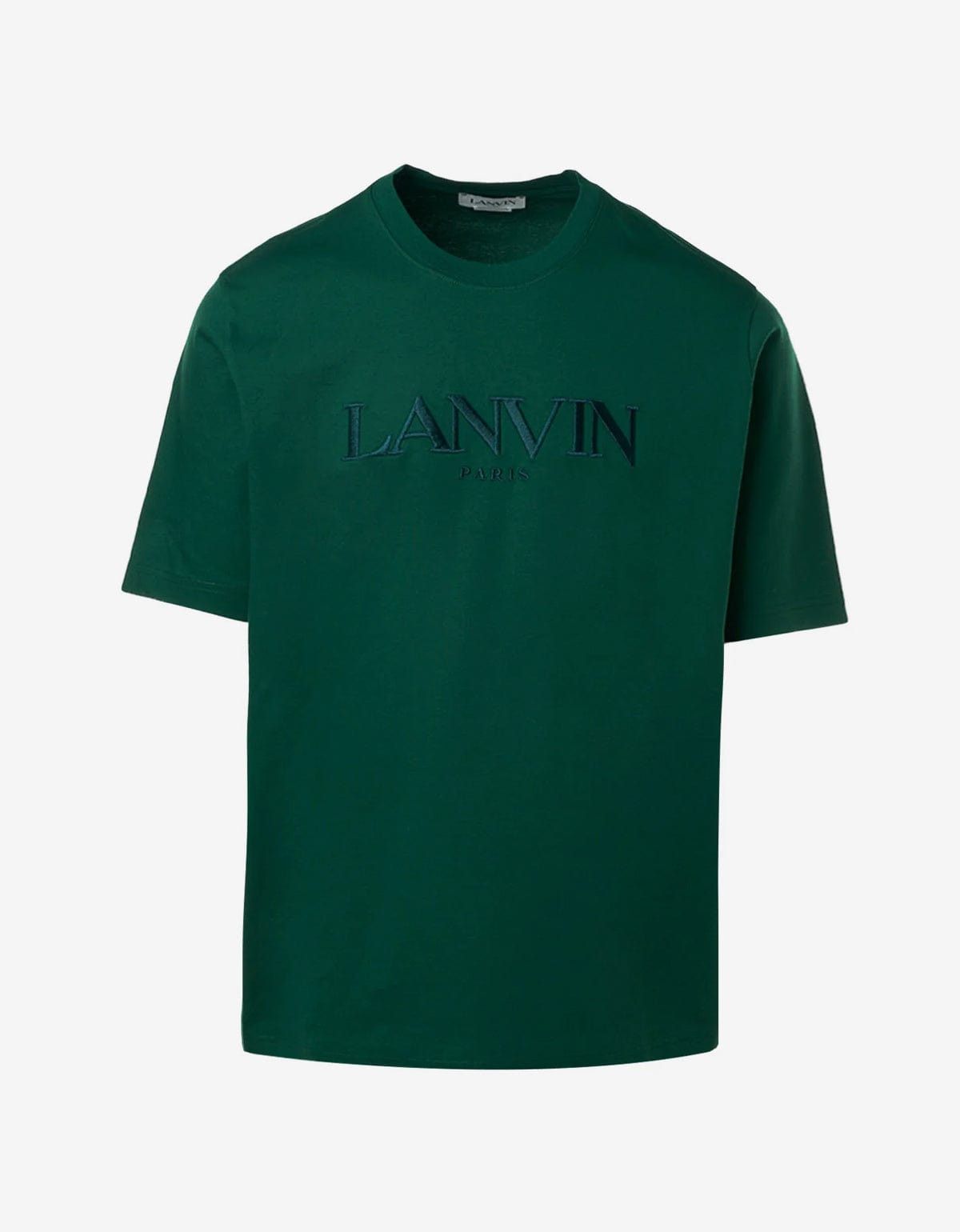 image of Lanvin Green Logo Embroidered Classic T-Shirt, Men's (Size XL)