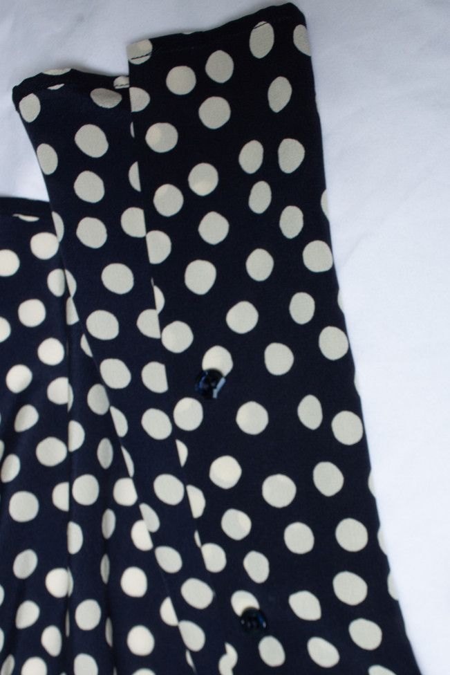 Saint Laurent Paris Saint Laurent, Blue and white polkadot shirt Size US S / EU 44-46 / 1 - 5 Thumbnail