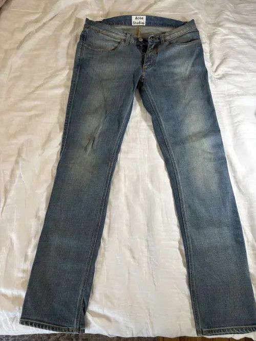 Acne Studios Acne Studios Max LT Prince Stone Wash - 32x32 Size US 32 / EU 48 - 3 Thumbnail