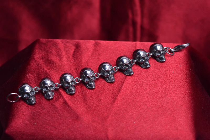 Jewelry Skull Crazy Bracelet Y2K Punk Chain Gotch Bracelets Chains Size ONE SIZE - 2 Thumbnail