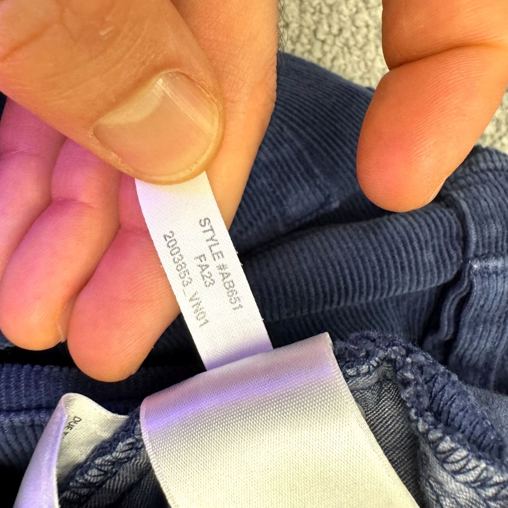 J.Crew J.Crew 1040 Athletic Fit Straight Corduroy Pants High Rise Womens 30 Navy Blue Size 30" / US 8 / IT 44 - 6 Thumbnail