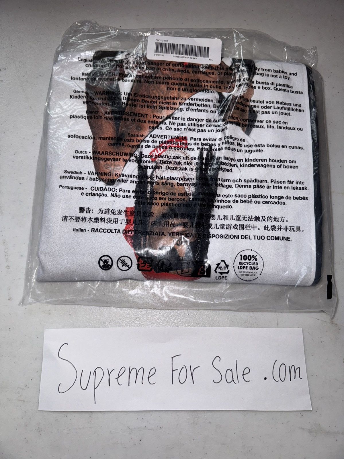Supreme Supreme Playboi Carti Tee Size US XXL / EU 58 / 5 - 2 Thumbnail