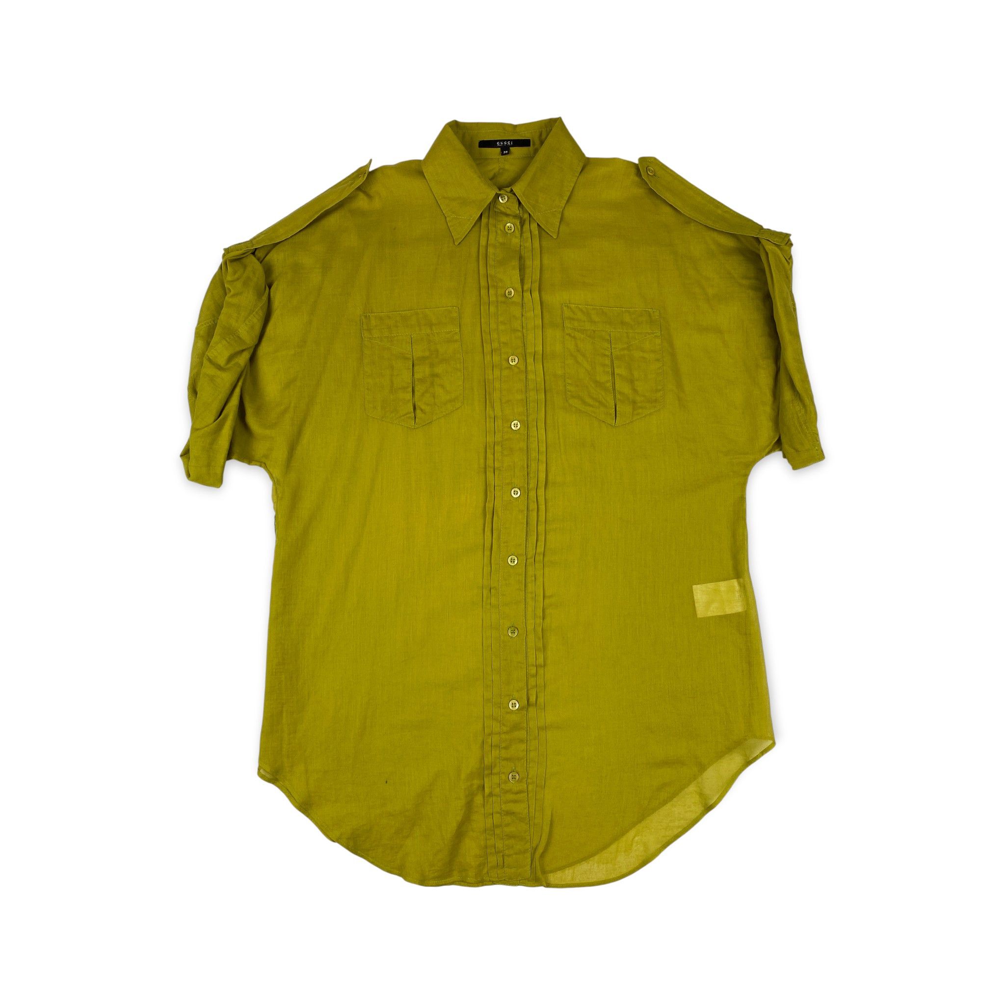 Gucci Tom Ford Womens Cuffed Sleeve Shirt Size XS / US 0-2 / IT 36-38 - 1 Thumbnail