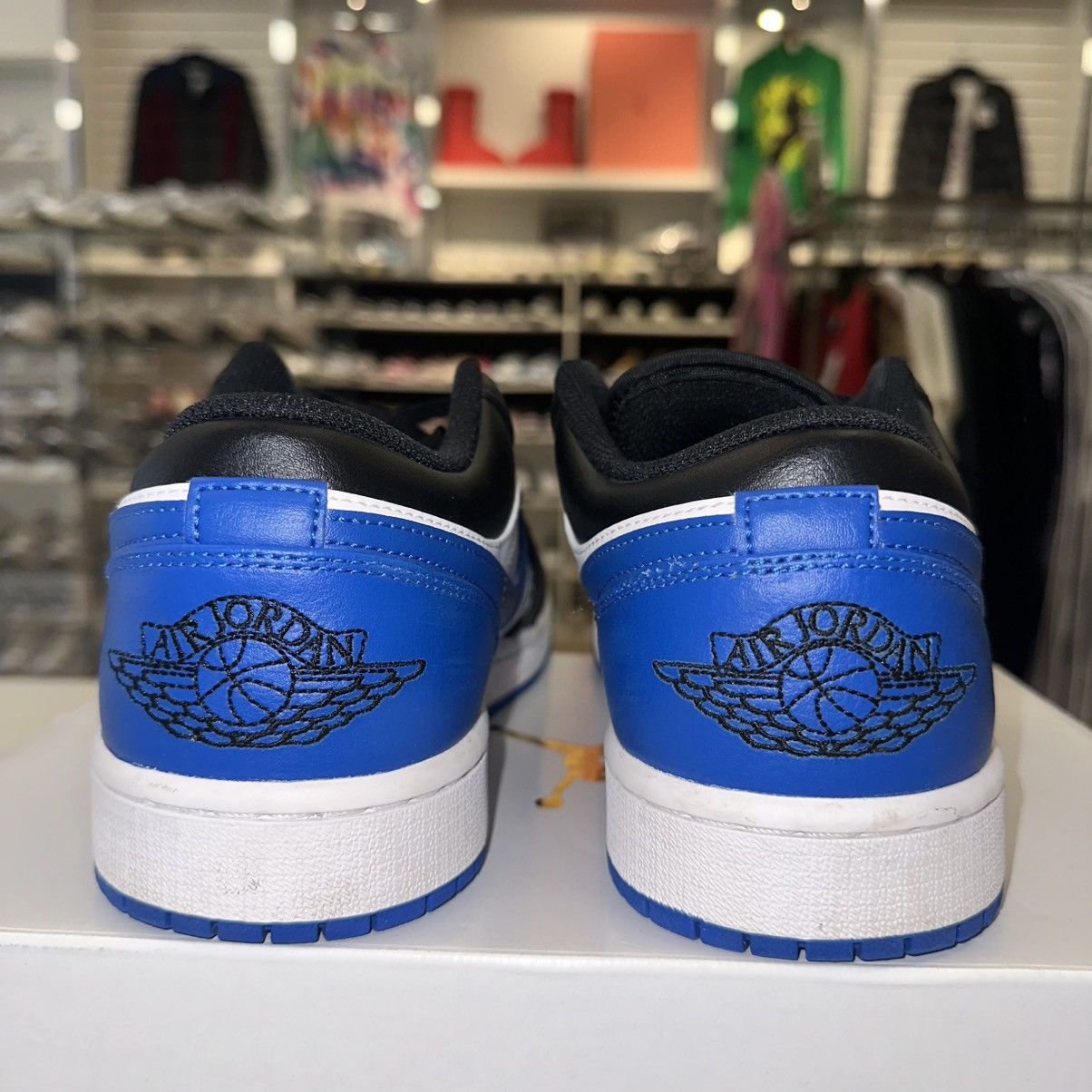 Jordan Brand Size 10 - Nike Air Jordan 1 Low Royal Toe 553558-140 Size US 10 / EU 43 - 4 Thumbnail