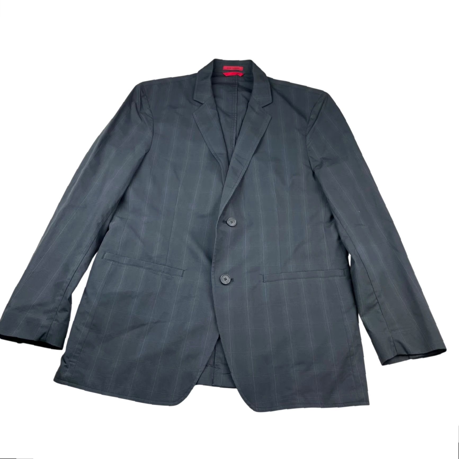 Alfani Alfani Men’s Performance Stretch Blazer Gray Plaid Medium 2-Button Closure Size 40R - 2 Thumbnail