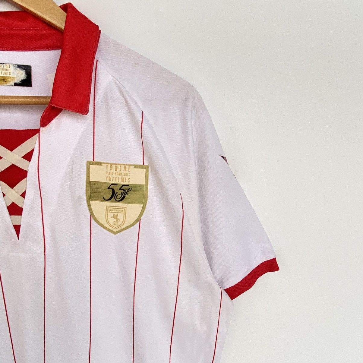 Other Vintage Yazilmis Shirt Football White/Red Pullover Size XXL Size US XXL / EU 58 / 5 - 6 Thumbnail