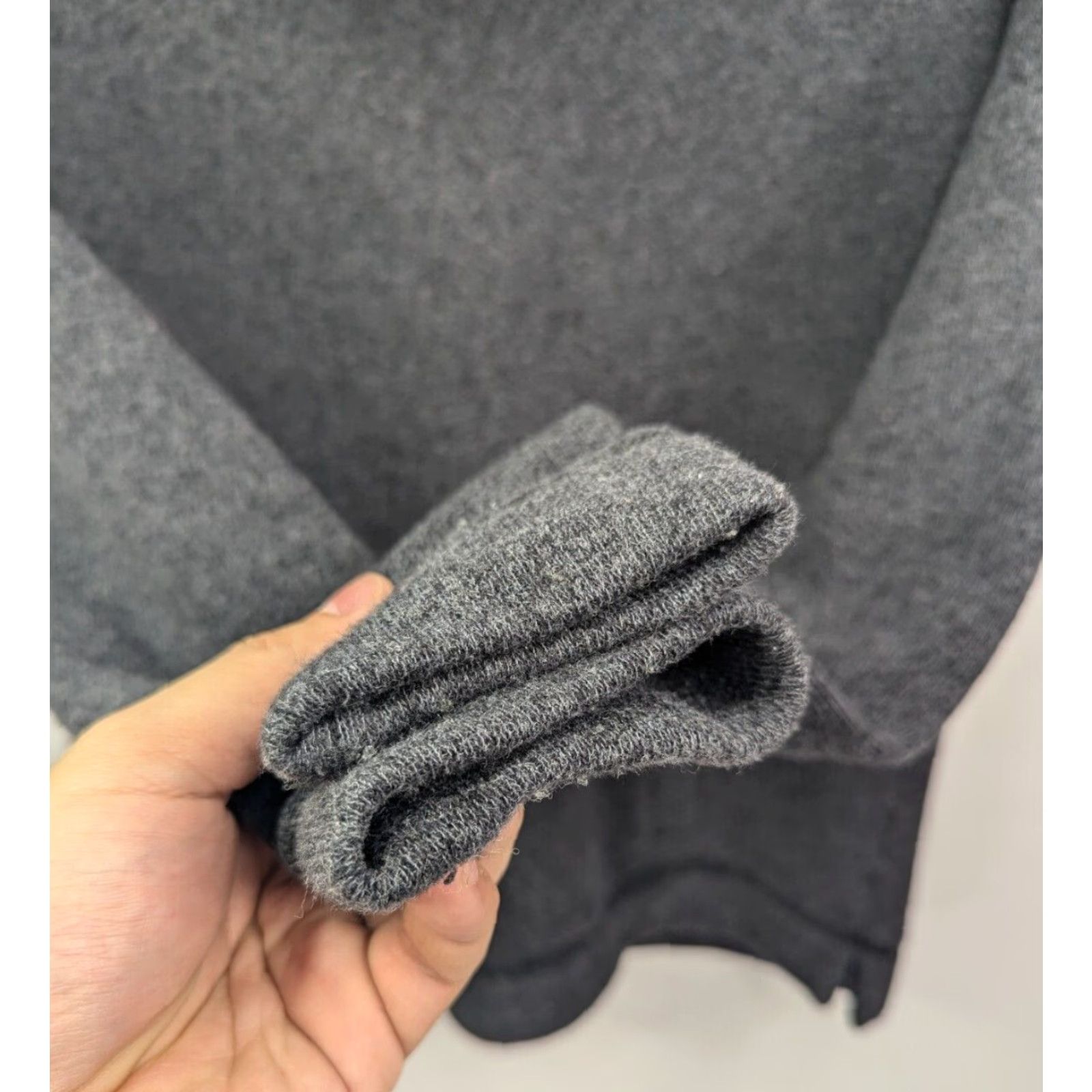 J.Crew J. Crew Sweatshirt Pullover Cowl Neck Wool Blend Cotton Blend Nylon Acrylic Petite M Gray Women’s Medium Pullover Sweatshirt Pockets Size M / US 6-8 / IT 42-44 - 2 Thumbnail