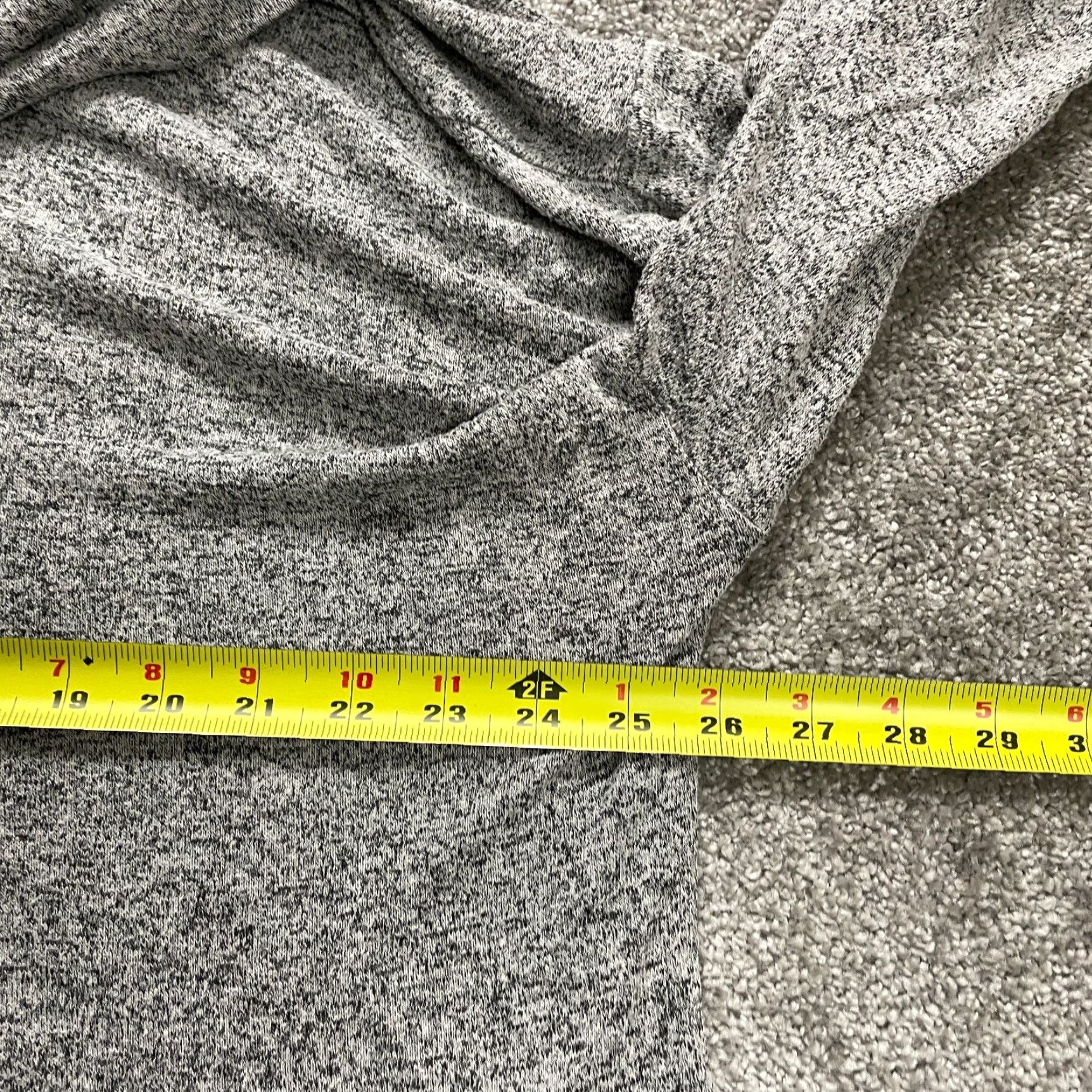 Vintage St. John's Bay Blouse Women 2XL Gray Cowl Neck Long Sleeve Knit Stretch Polyester Spandex Breathable Machine Washable Solid Size XXL / US 16-18 / IT 52-54 - 7 Thumbnail