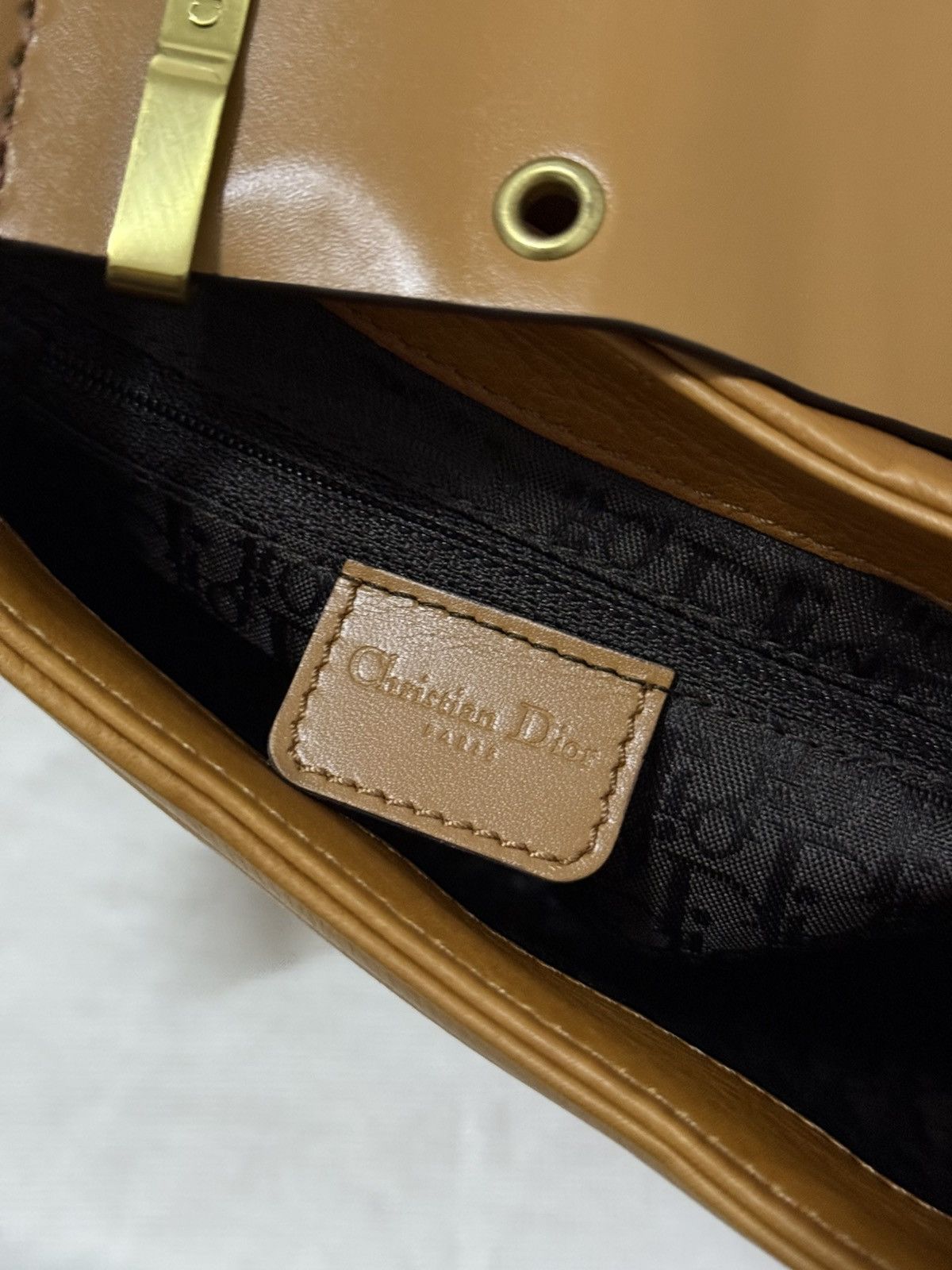 Dior 2002 Christian Dior brown leather Street Chic Columbus bag Size ONE SIZE - 11 Thumbnail