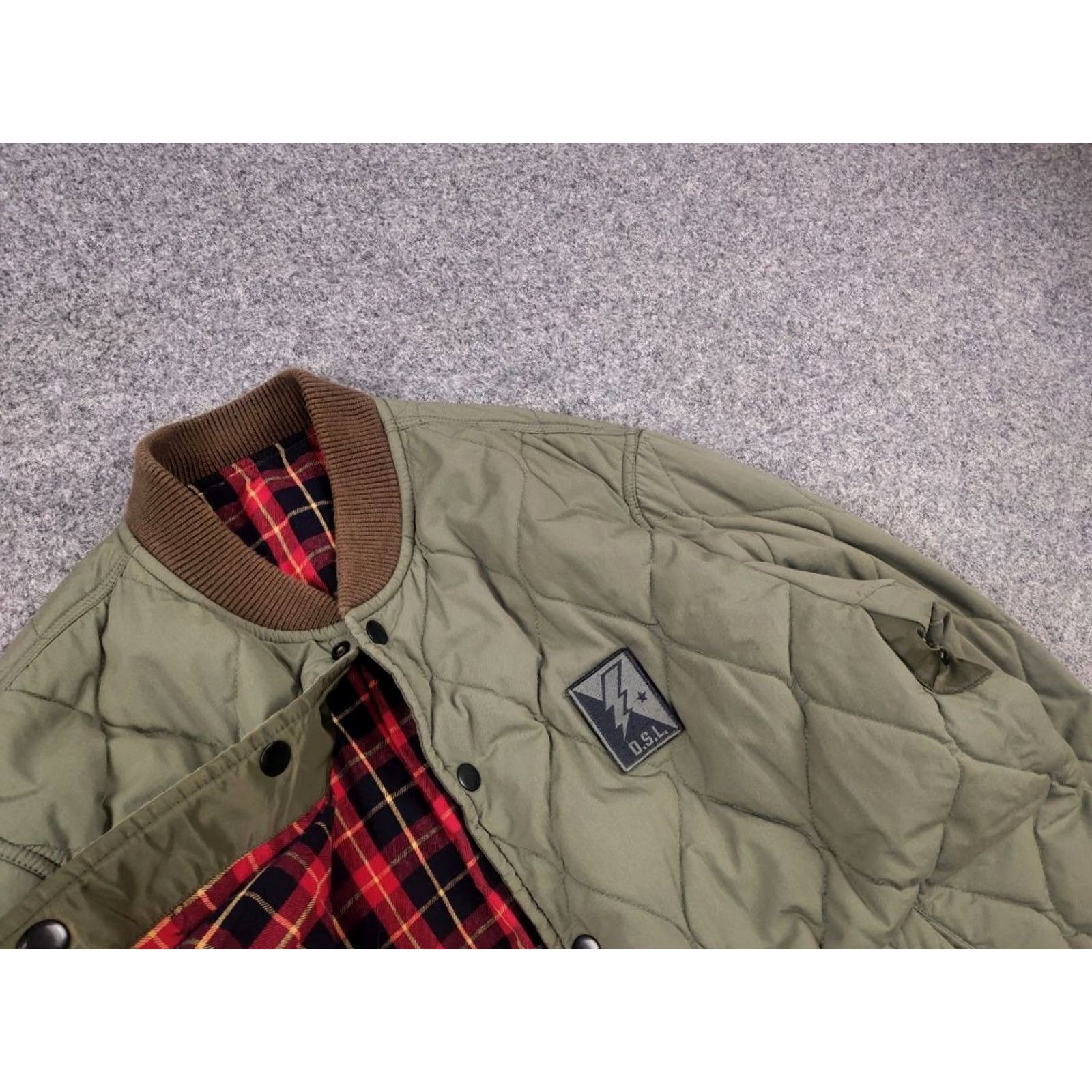 Diesel Diesel J-Foot-Bnb reversible quilted military style Insulated Cordura Green Bomber Jacket XL Men Size US XL / EU 56 / 4 - 6 Thumbnail
