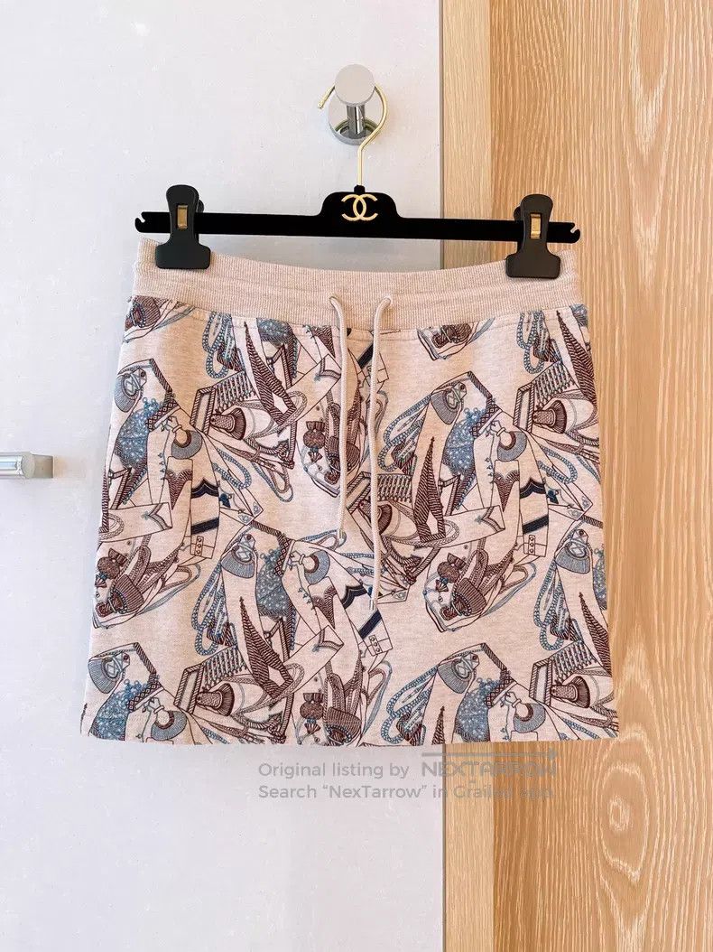 Hermes Hermes Zouave and Dragoon Printed Sweatshirt Skirt Set Size XXS / US 00 / IT 34 - 4 Thumbnail