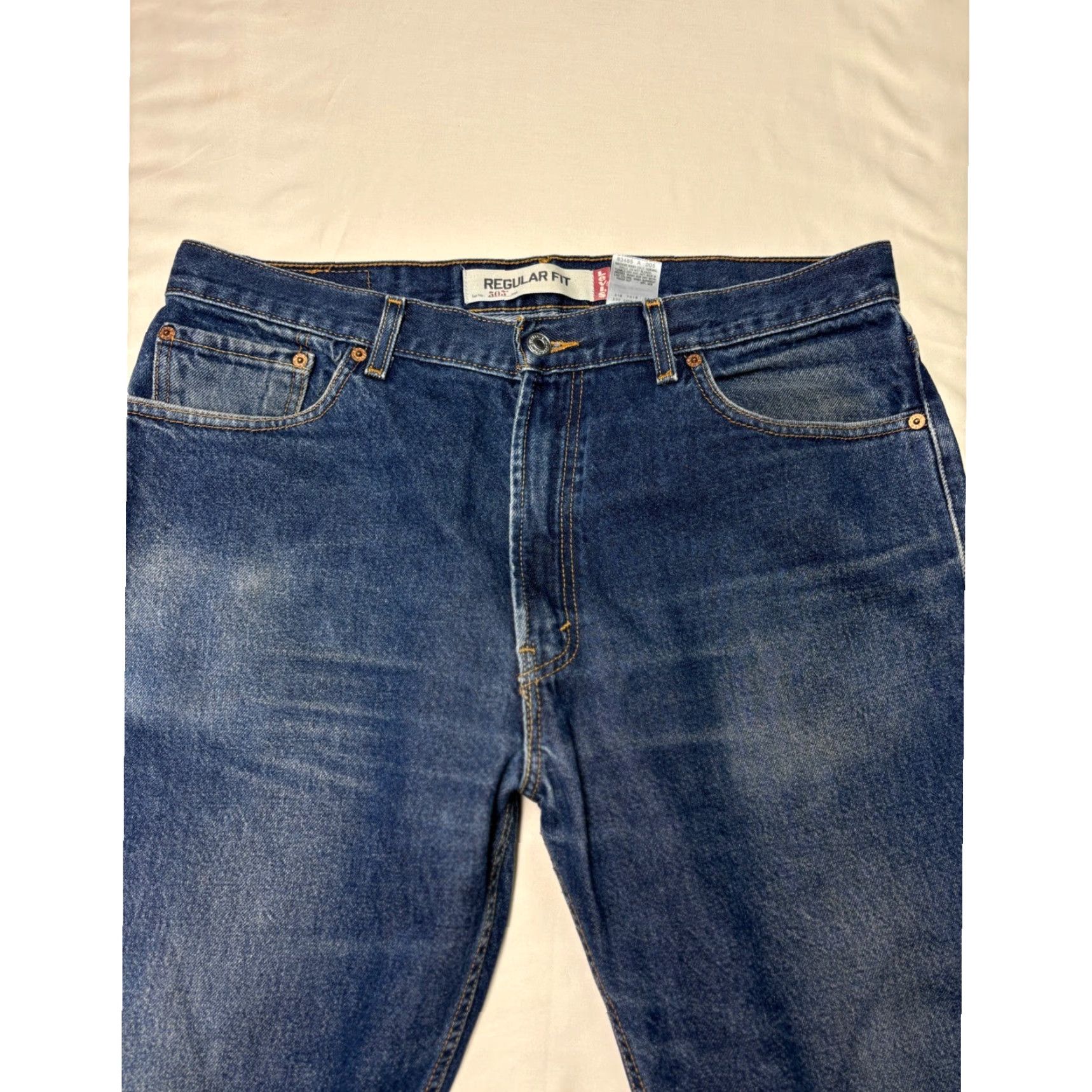 Levi's Levi's 505 Regular Jeans Men W36 L30 Denim Blue Five Pocket Zip Fly Straight Regular Fit Size US 36 / EU 52 - 2 Thumbnail