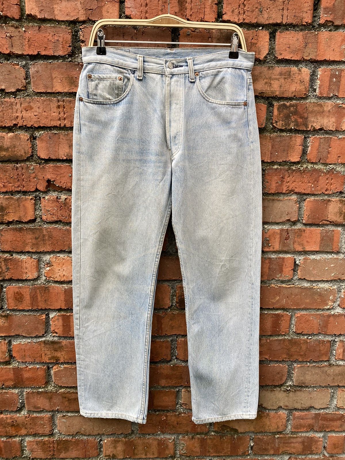 Levi's × Levi's Vintage Clothing × Vintage W32x28 Vintage levi's 501 90s made in USA faded Size US 32 / EU 48 - 1 Thumbnail