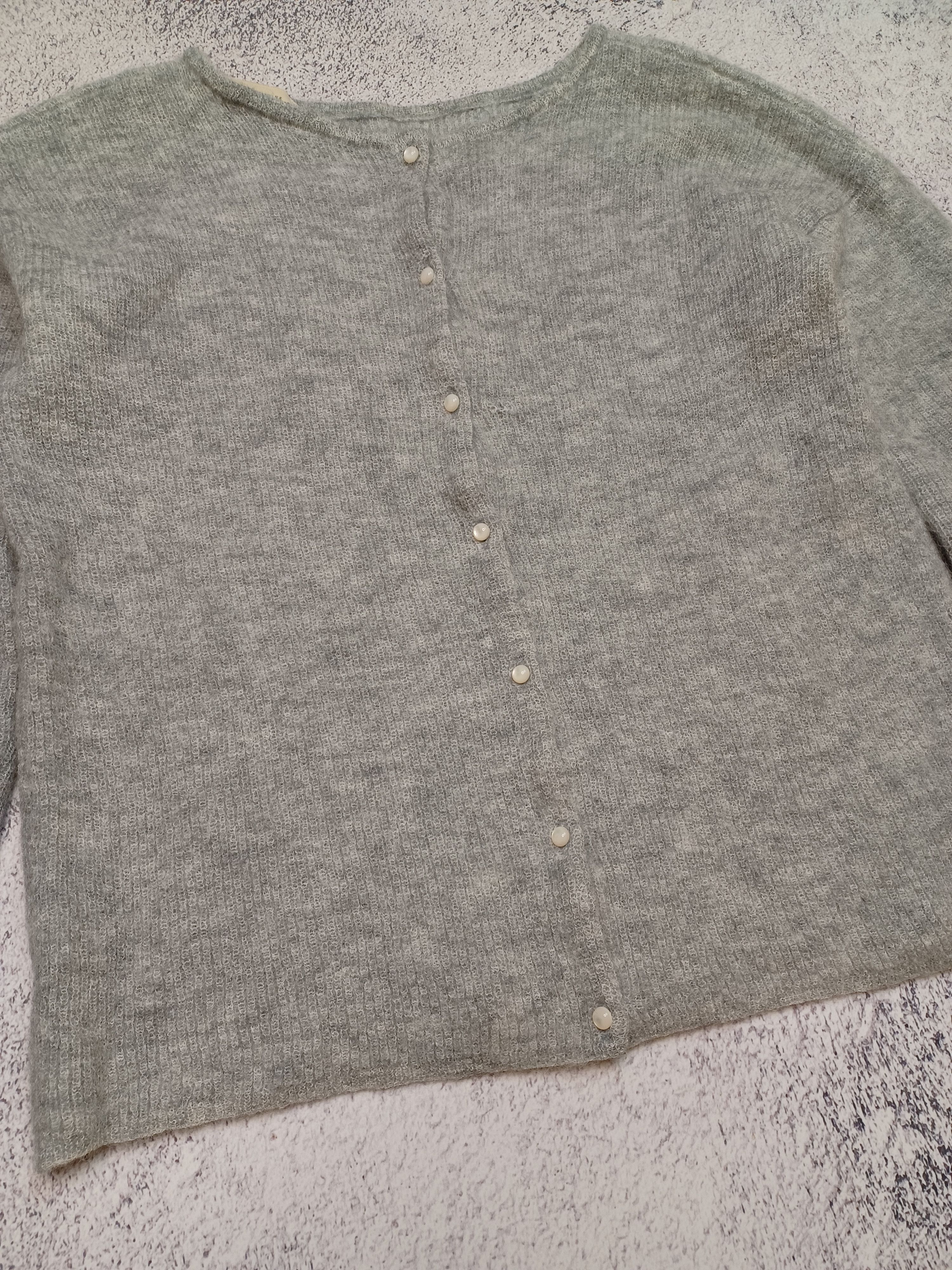 Sezane Sézane “La Maille” Grey Knit Cardigan – Size S Size S / US 4 / IT 40 - 5 Thumbnail
