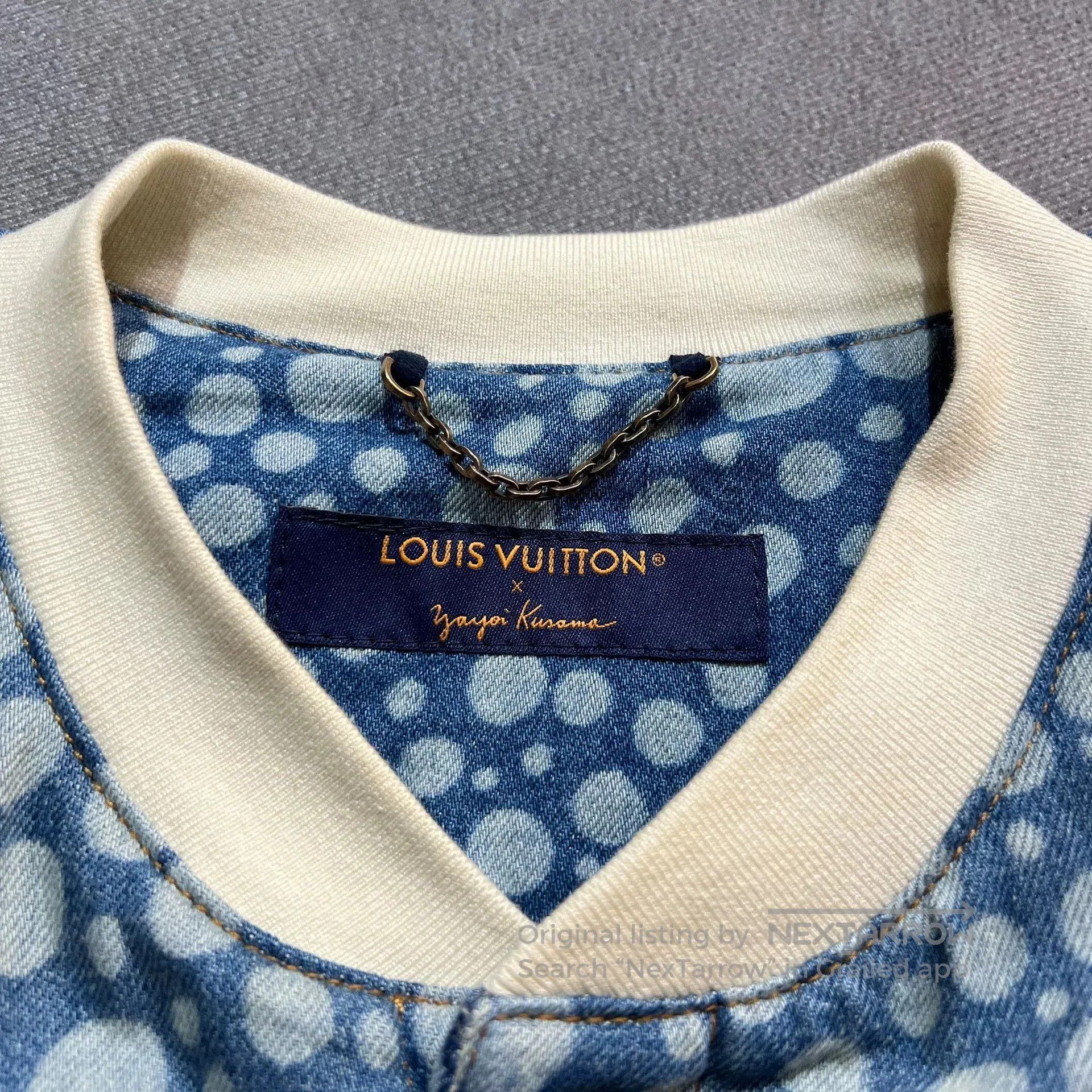 Louis Vuitton Louis Vuitton x Kusama Denim Baseball Shirt. Size US M / EU 48-50 / 2 - 4 Thumbnail