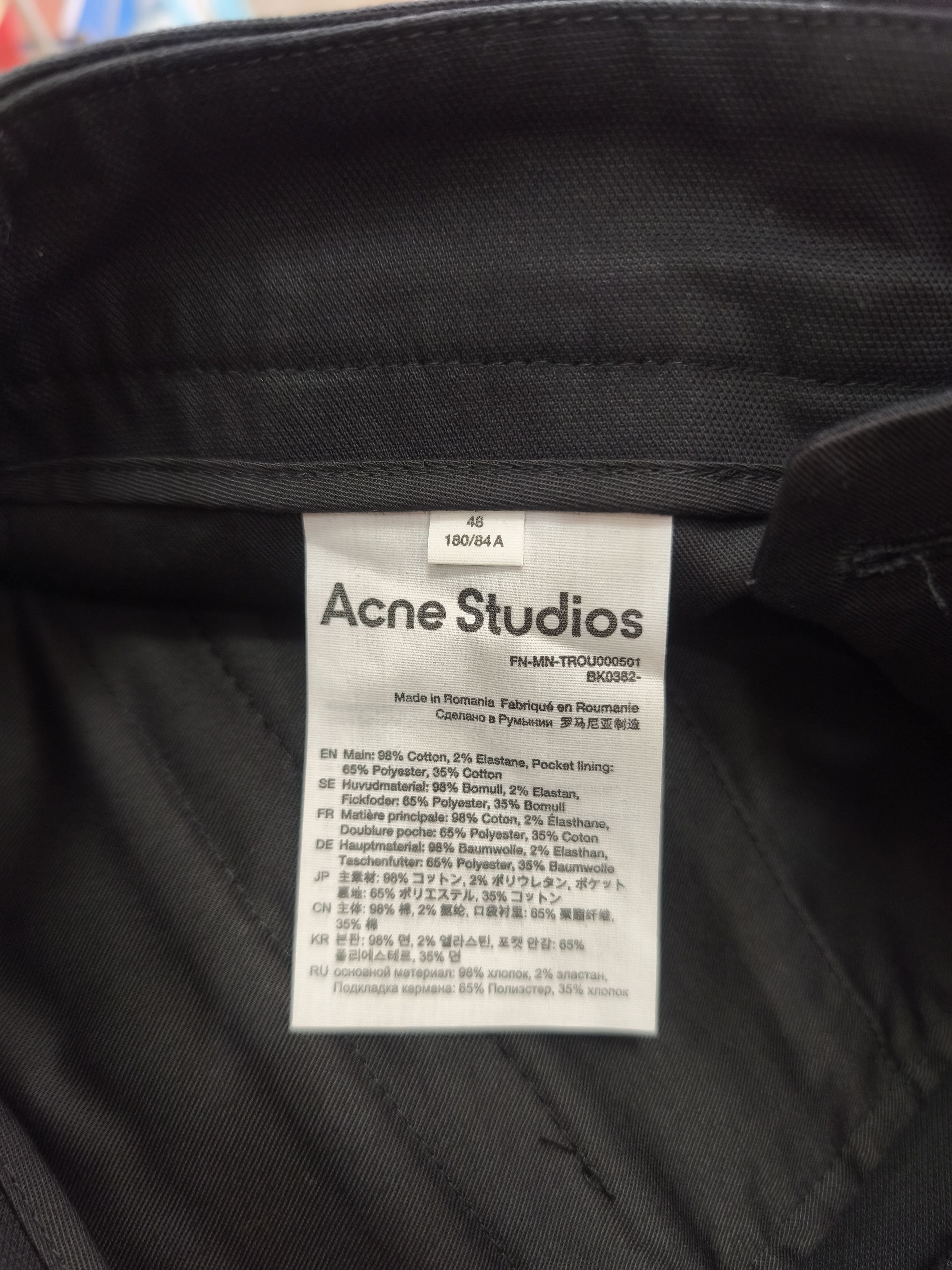 Acne Studios Brandnew Acne Studios Tapered Fit Trousers Size US 32 / EU 48 - 10 Thumbnail