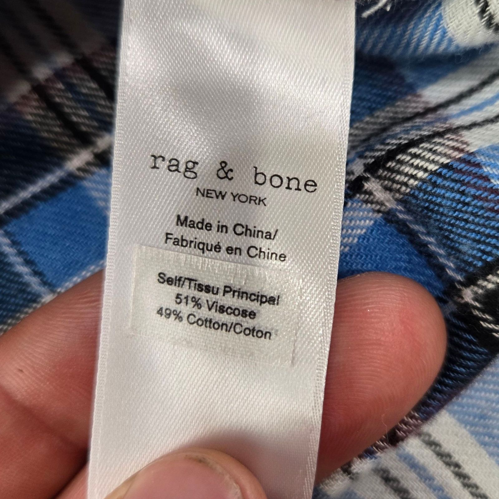 Rag & Bone Rag & Bone Jonah Plaid Button Down Shirt Size Small $250 NWT Size S / US 4 / IT 40 - 11 Thumbnail