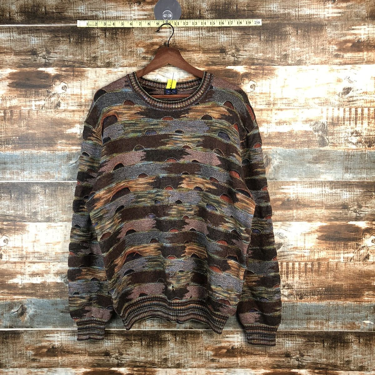 Homespun Knitwear DLL Botto italy Brown like coogi Knitwear #C507 Size US M / EU 48-50 / 2 - 1 Thumbnail