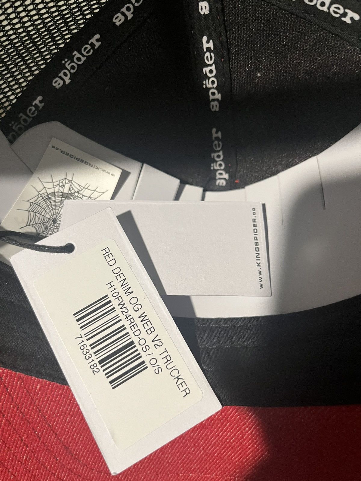 Sp5der Sp5der Denim Og Web V2 Trucker Size ONE SIZE - 2 Thumbnail