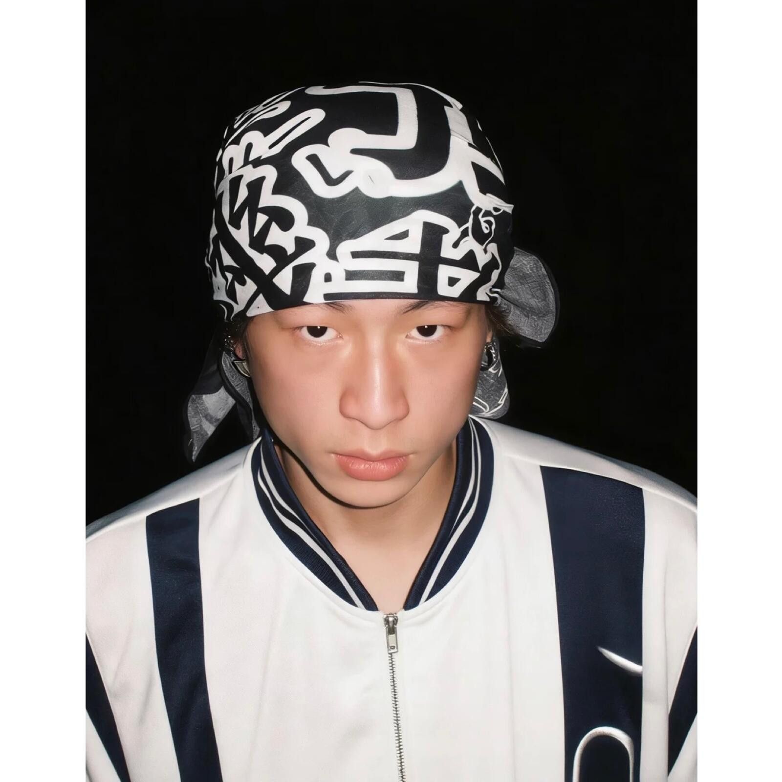 Japanese Brand Y2k Ultimate Deck Master Graphic Japanese Text Print Bandana Size ONE SIZE - 1 Thumbnail