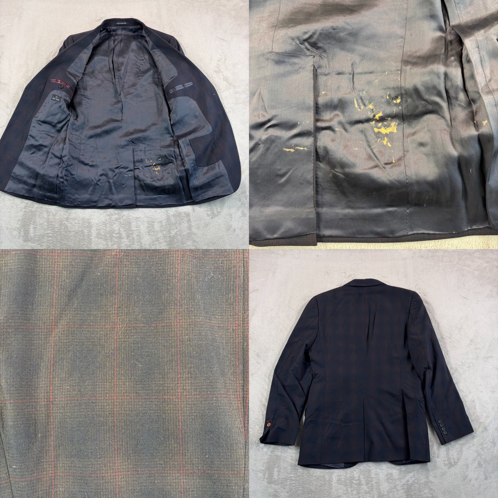 Paul Smith Paul Smith Blazer Jacket Navy Multi Plaid Wool 38 Regular Men Viscose/Wool Dress Coat Blazer Suit Coat Designer Size 38R - 8 Thumbnail