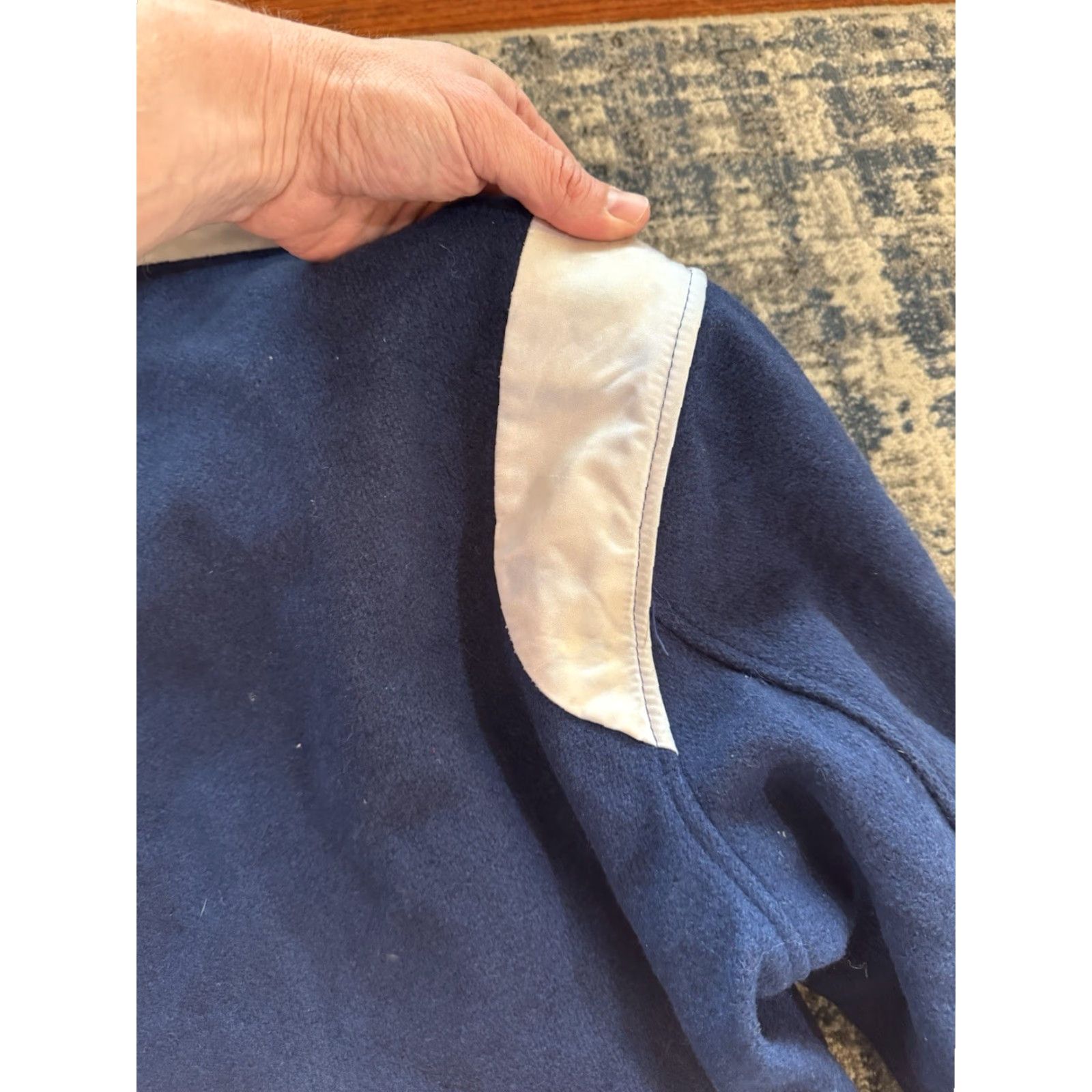 Vintage VINTAGE Attleboro Blue Bombardiers Football Varsity Jacket L Massachusetts 1940s Wool 100% Blue Letterman Long Sleeve Casual Men’s Chargers? Size US L / EU 52-54 / 3 - 7 Thumbnail