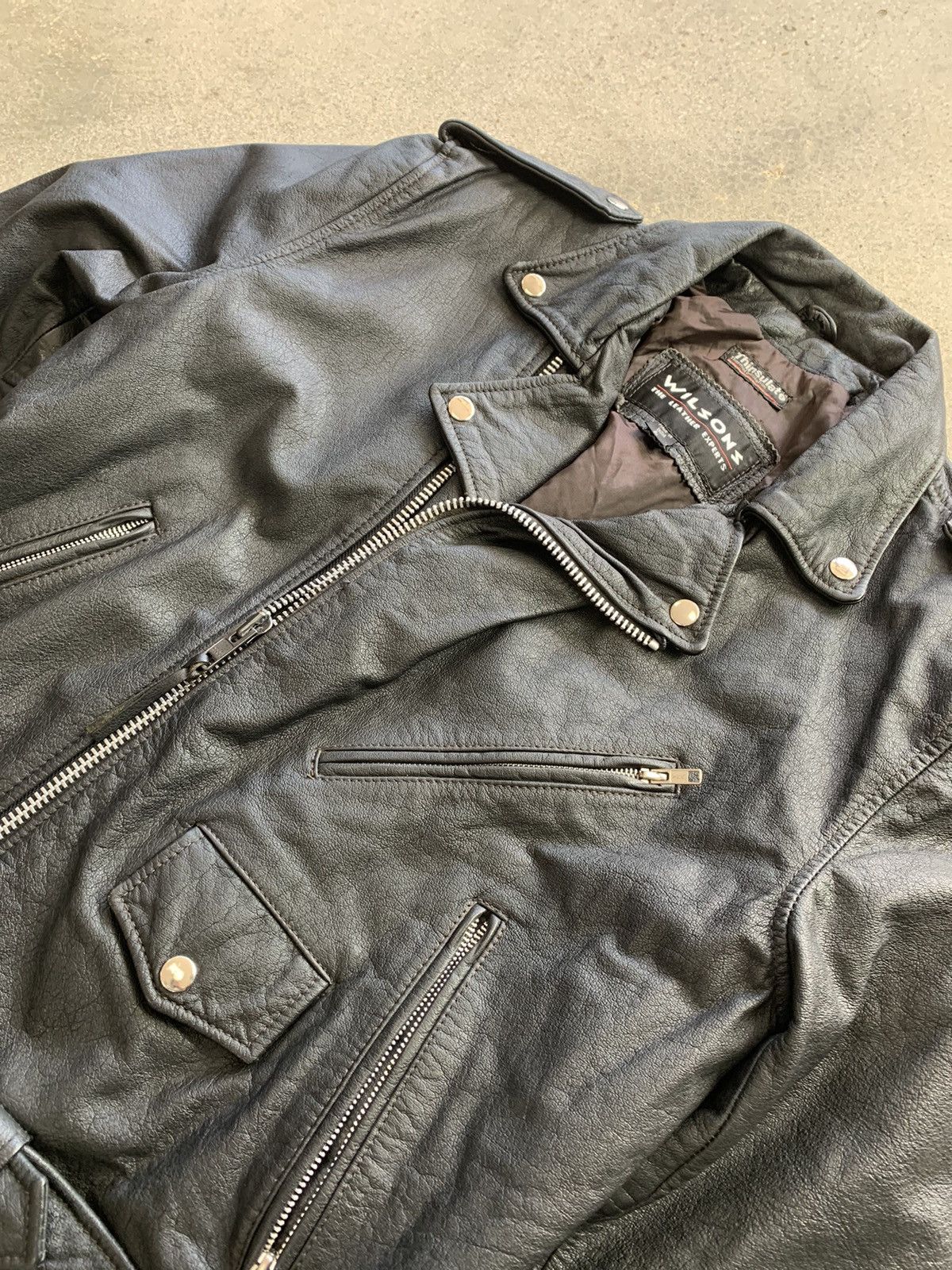 Vintage × Wilsons Leather VTG WILSONS LEATHER JACKET Size US L / EU 52-54 / 3 - 8 Thumbnail