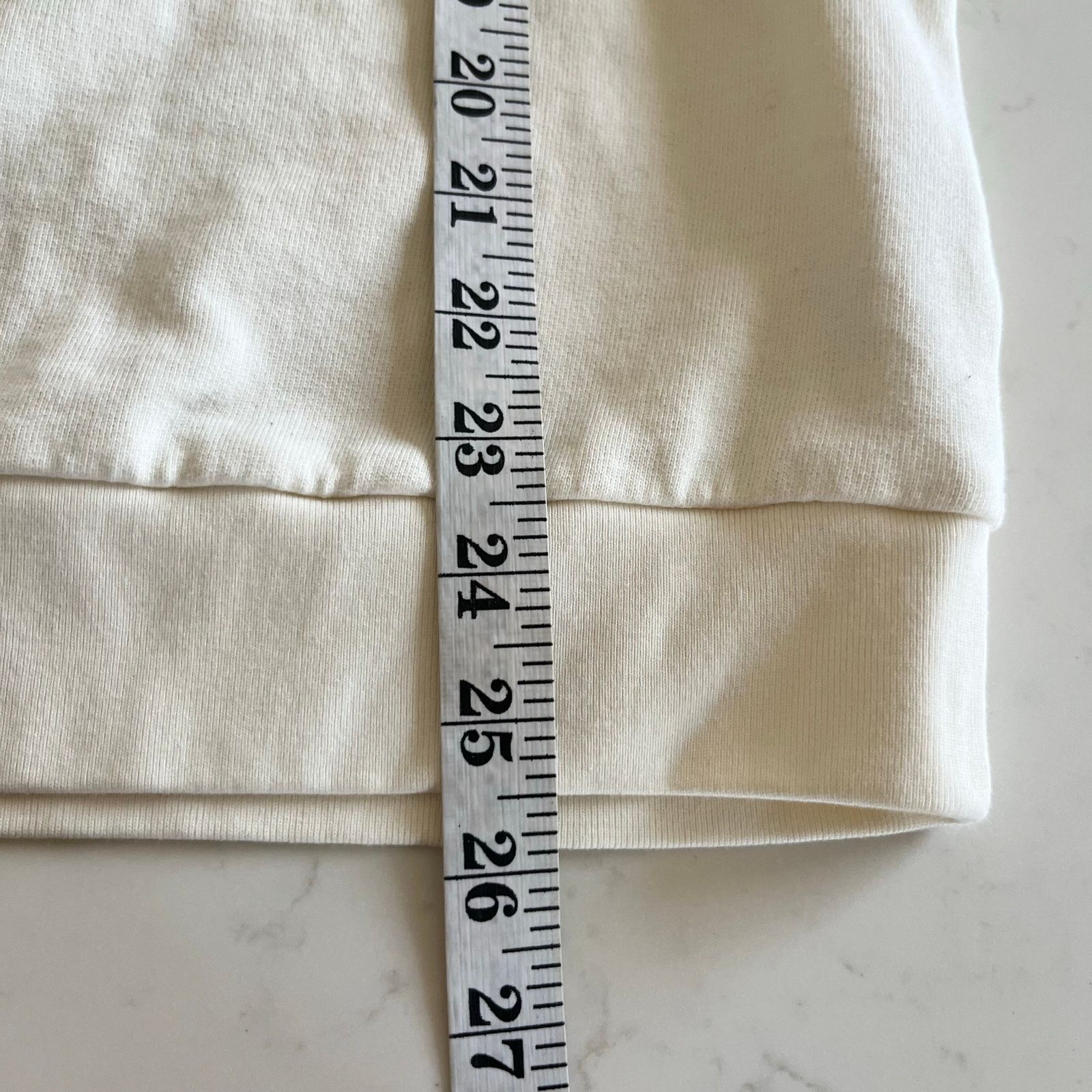 Frame Frame Cream Puffed Short Sleeve Crewneck Sweatshirt Size L / US 10 / IT 46 - 6 Thumbnail