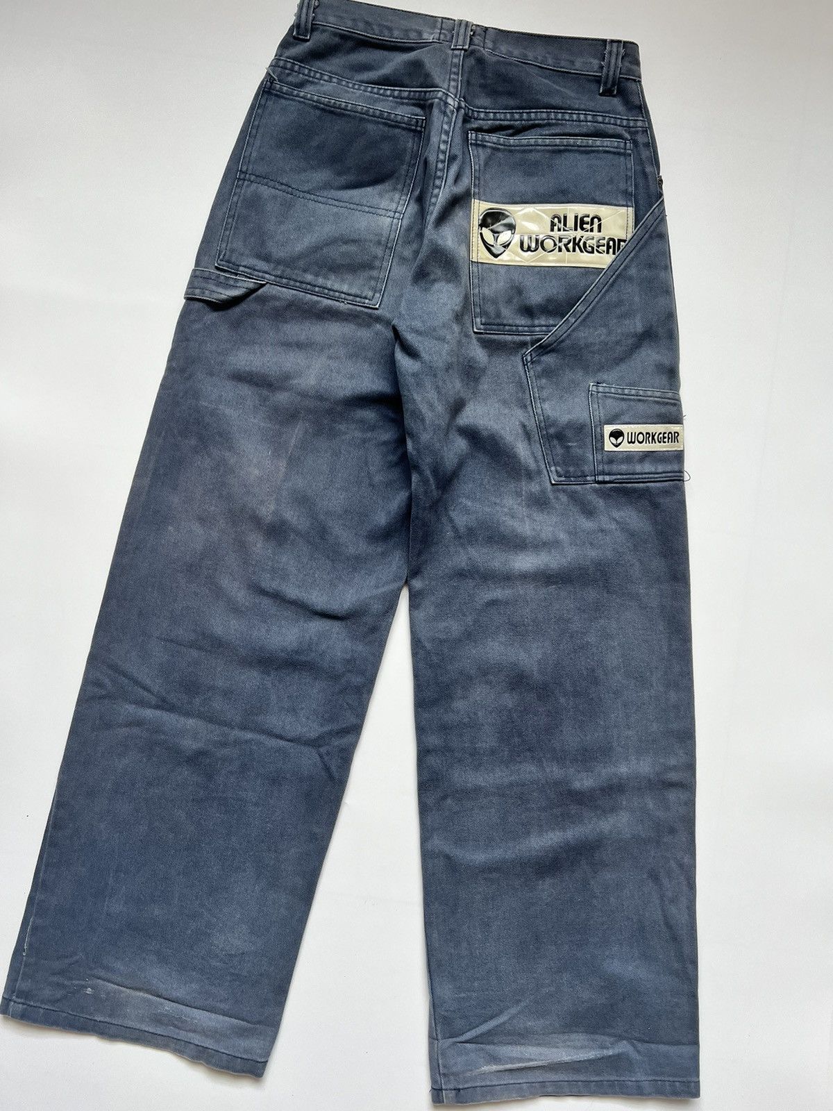 Alien Workshop 1990s Alien Workshop Workgear Reflective Patch Baggy Jeans Size US 27 - 8 Thumbnail