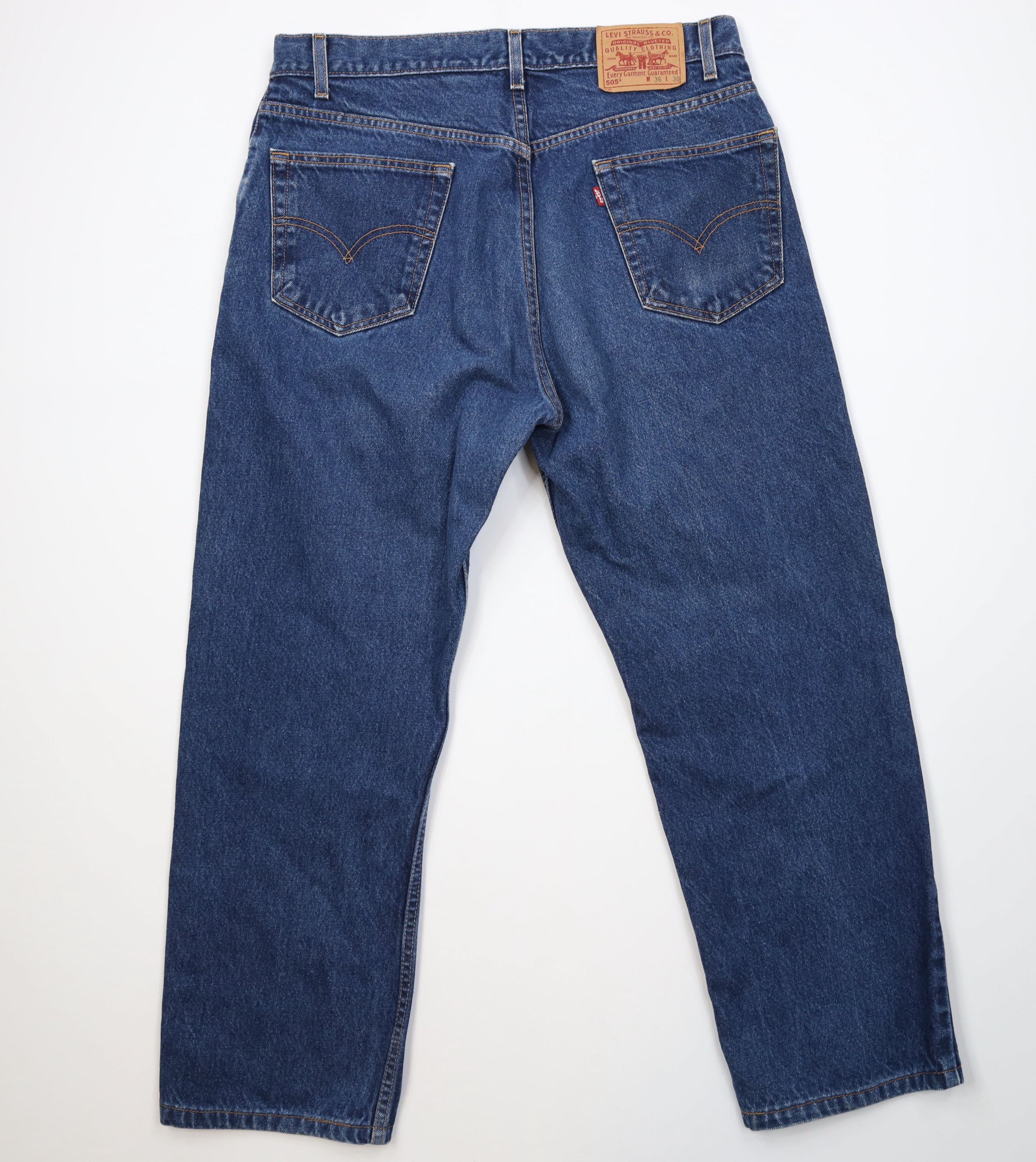Levi's Vintage Y2K 2000 Levis 505 Fit Straight Leg Denim Jeans Size US 36 / EU 52 - 11 Thumbnail