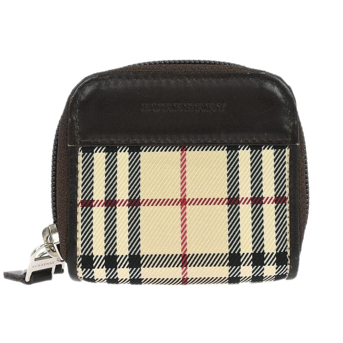 Burberry Burberry Zip Around Coin Pouch Canvas Size ONE SIZE - 1 Thumbnail