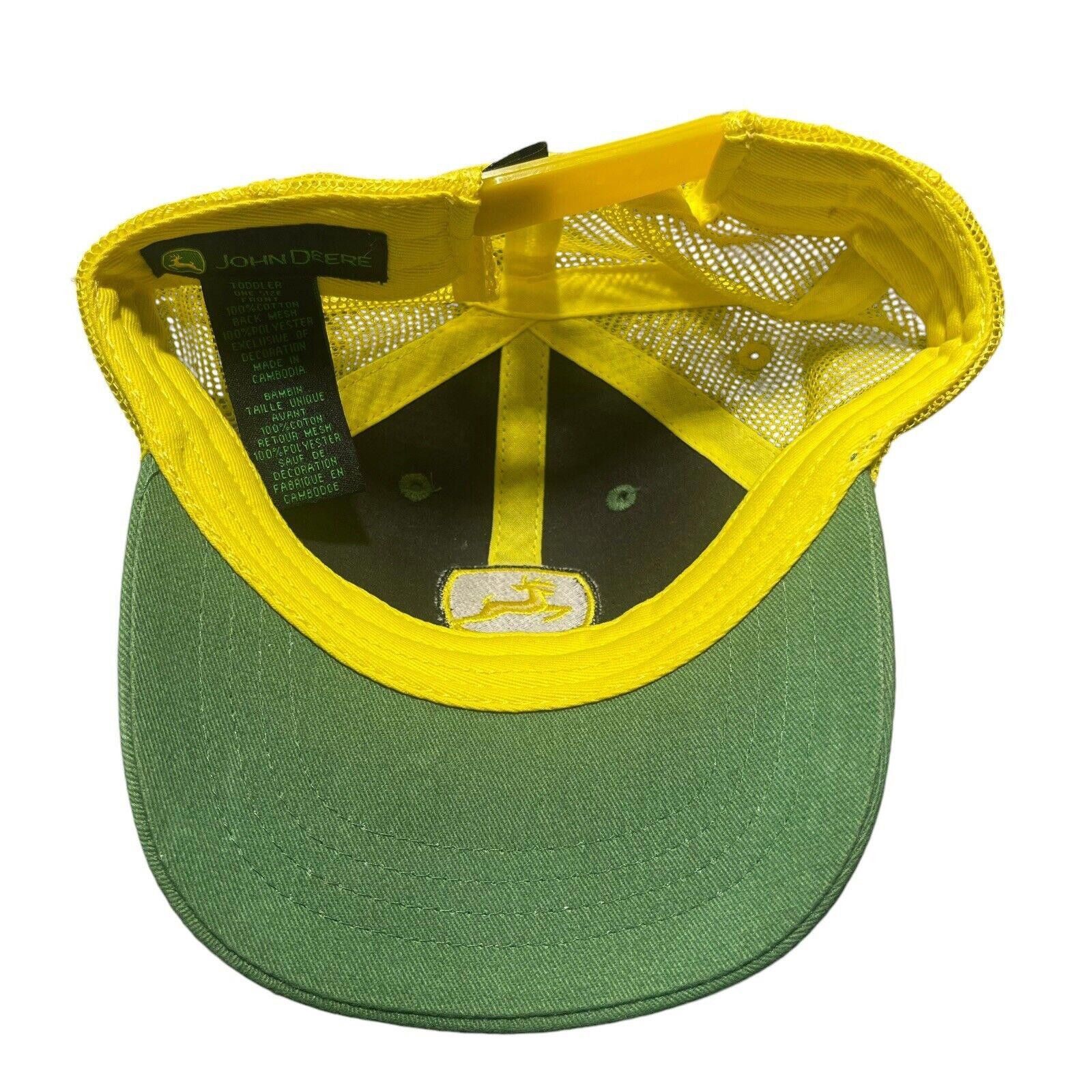 John Deere Toddler JOHN DEERE Hat Green Yellow Mesh Adjustable SnapBack Size ONE SIZE - 7 Thumbnail